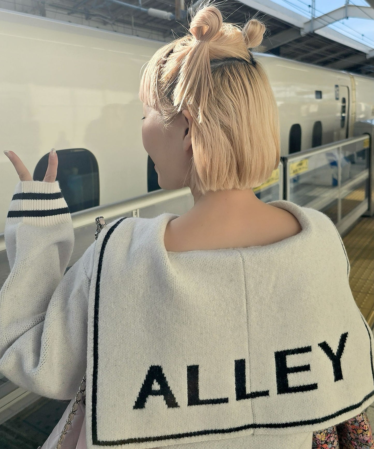 ALLEYセーラーニット【オフホワイト】