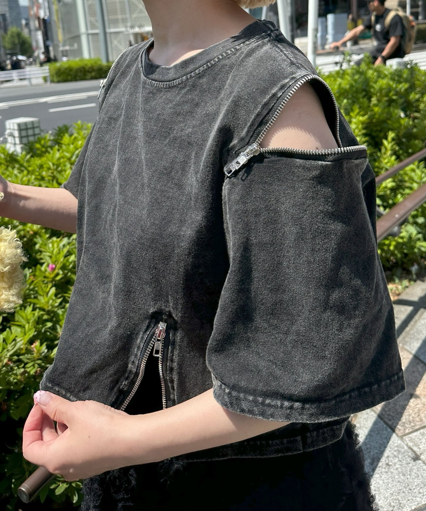ウォッシュ加工ひとくせＴ【ブラック】