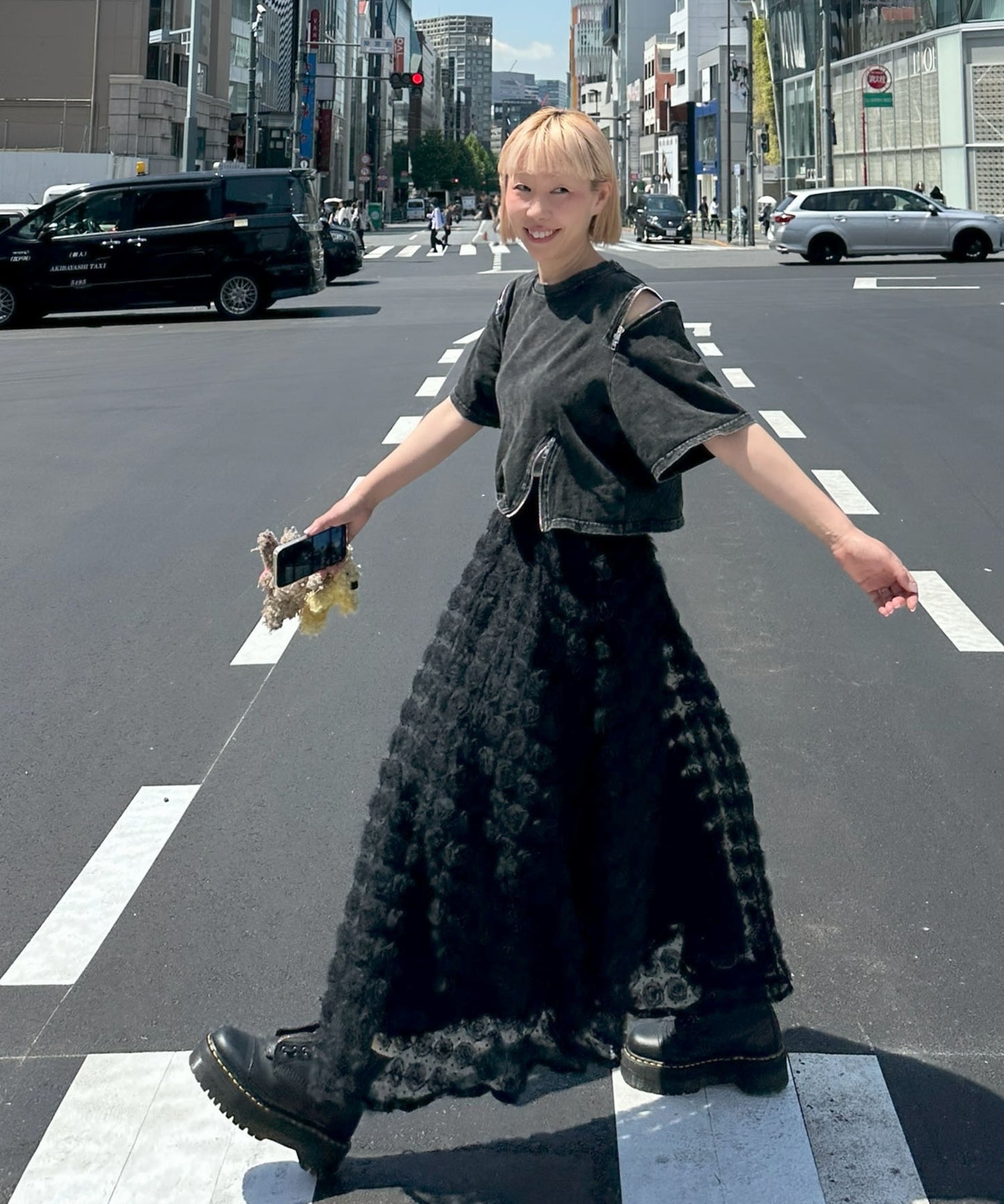 ウォッシュ加工ひとくせＴ【ブラック】