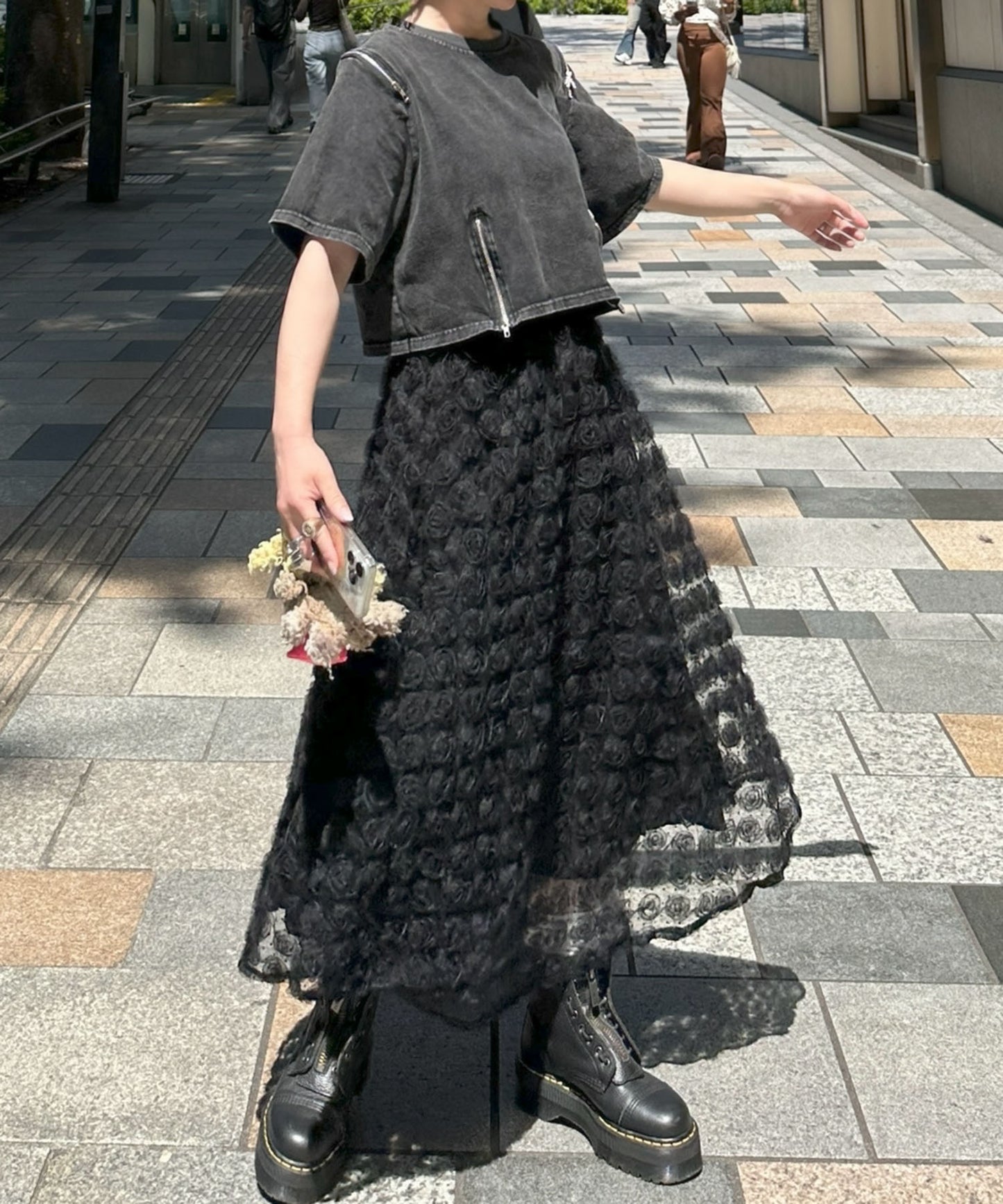 ウォッシュ加工ひとくせＴ【ブラック】