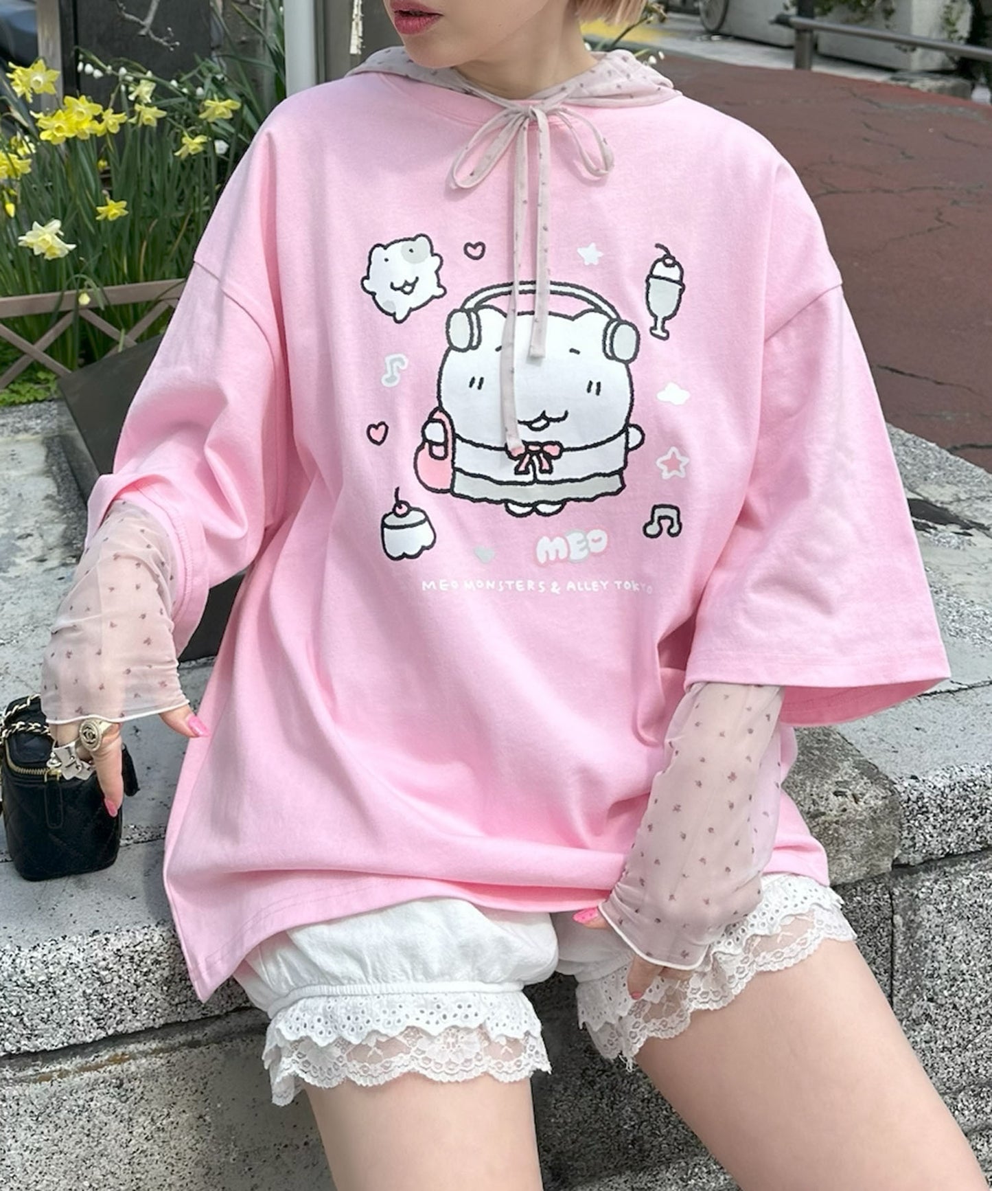 【にゃんにゃんモンスターズ×ALLEY TOKYO】BIG半袖T