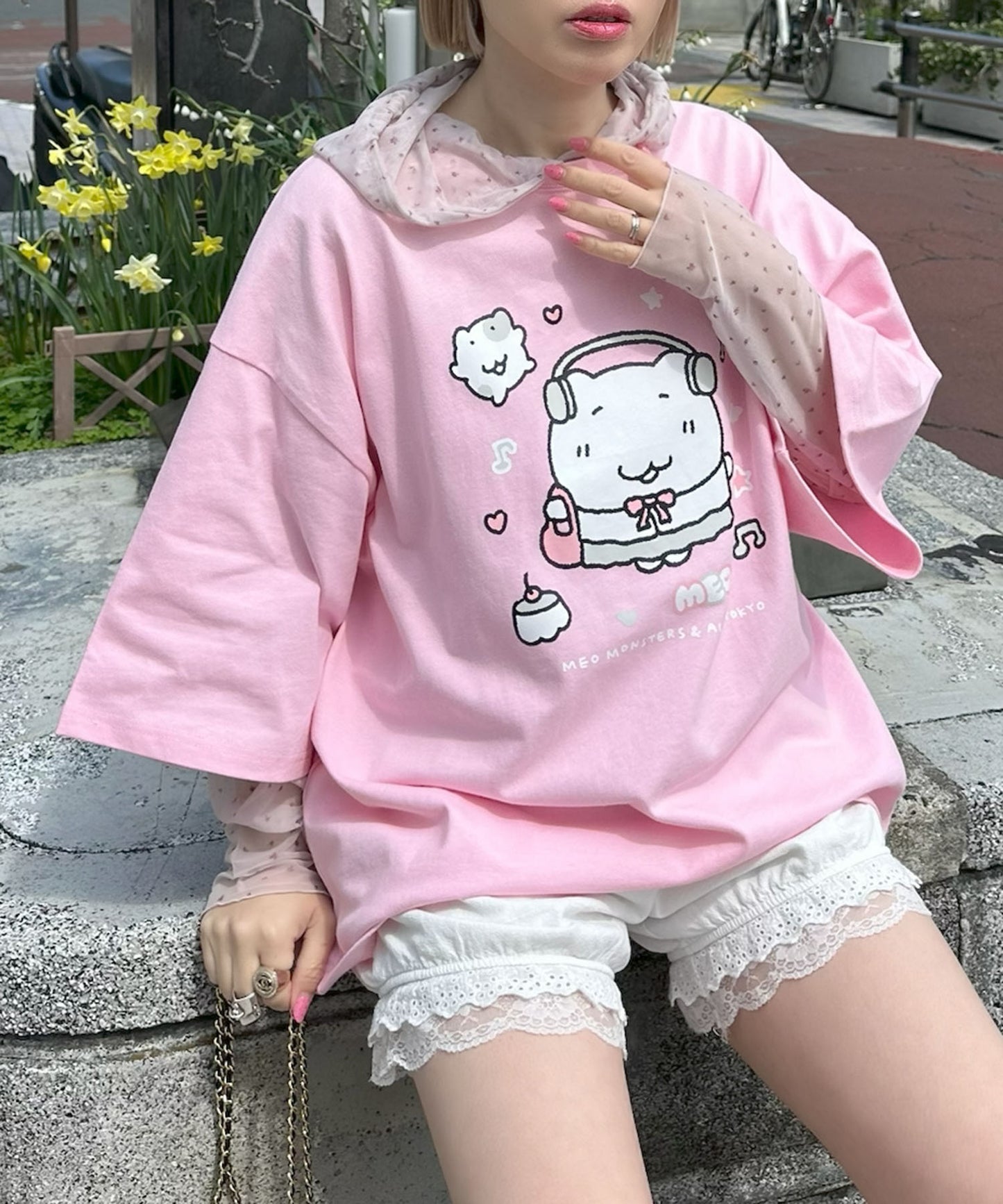 【にゃんにゃんモンスターズ×ALLEY TOKYO】BIG半袖T