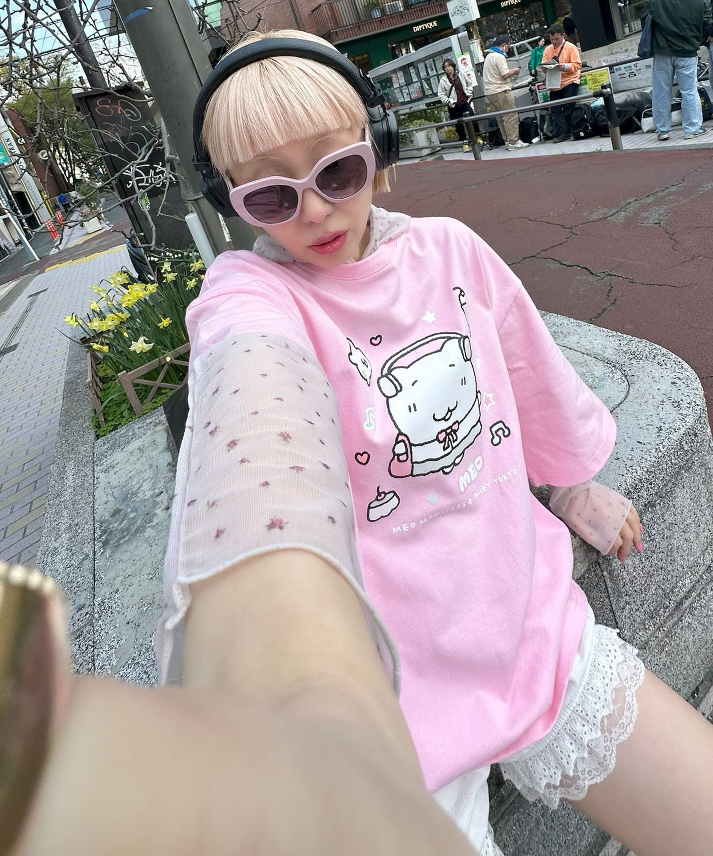 【にゃんにゃんモンスターズ×ALLEY TOKYO】BIG半袖T