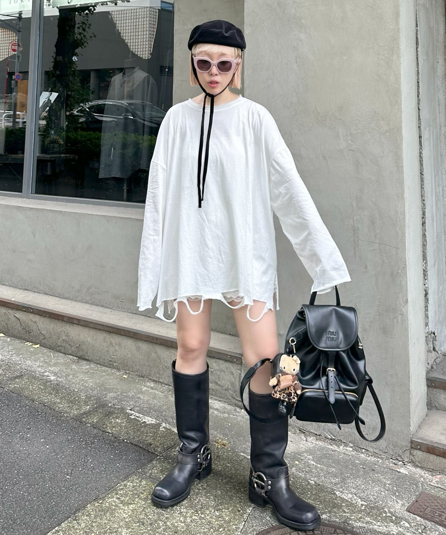 ダメージBIGロンT【オフホワイト】