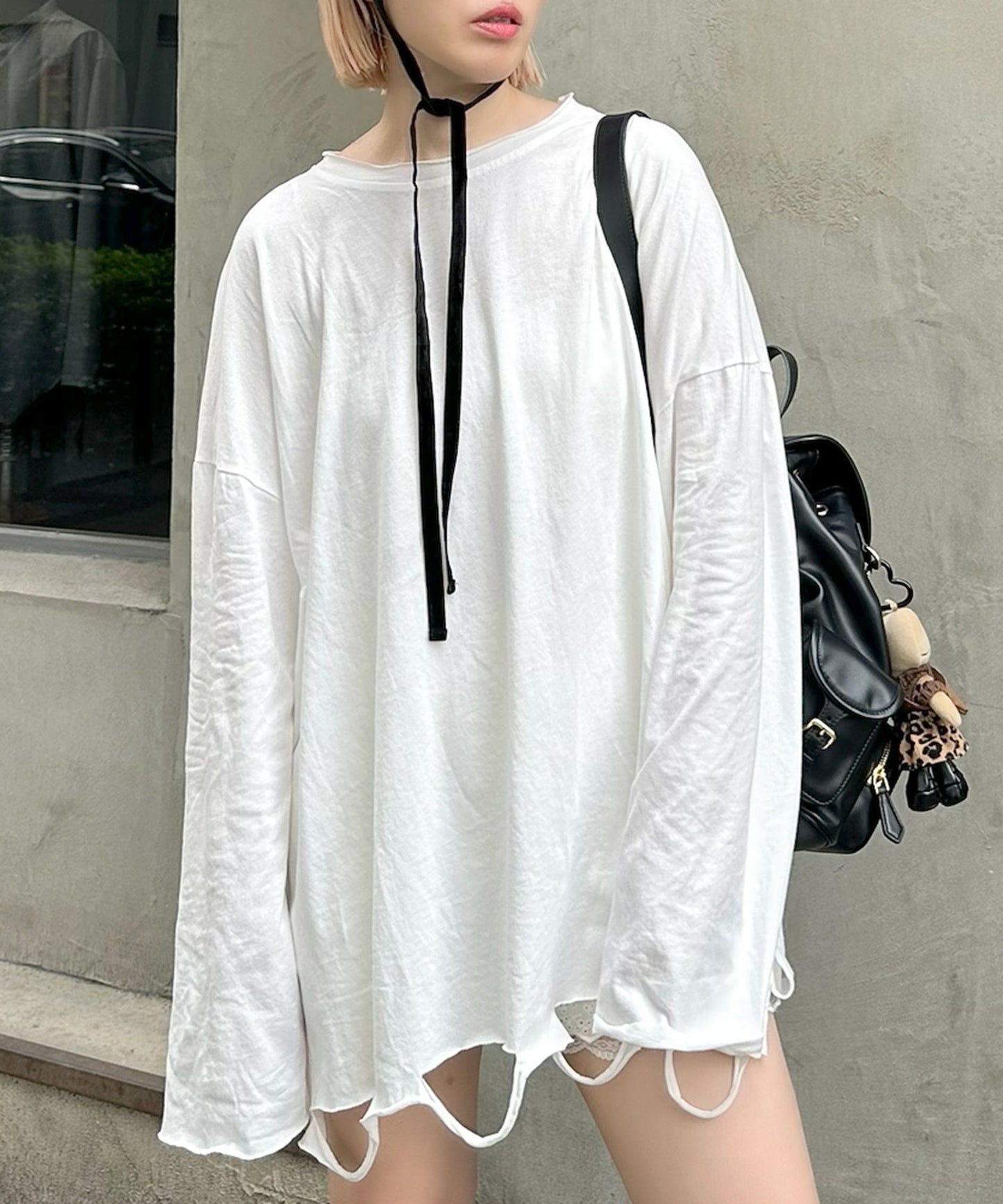 ダメージBIGロンT【オフホワイト】