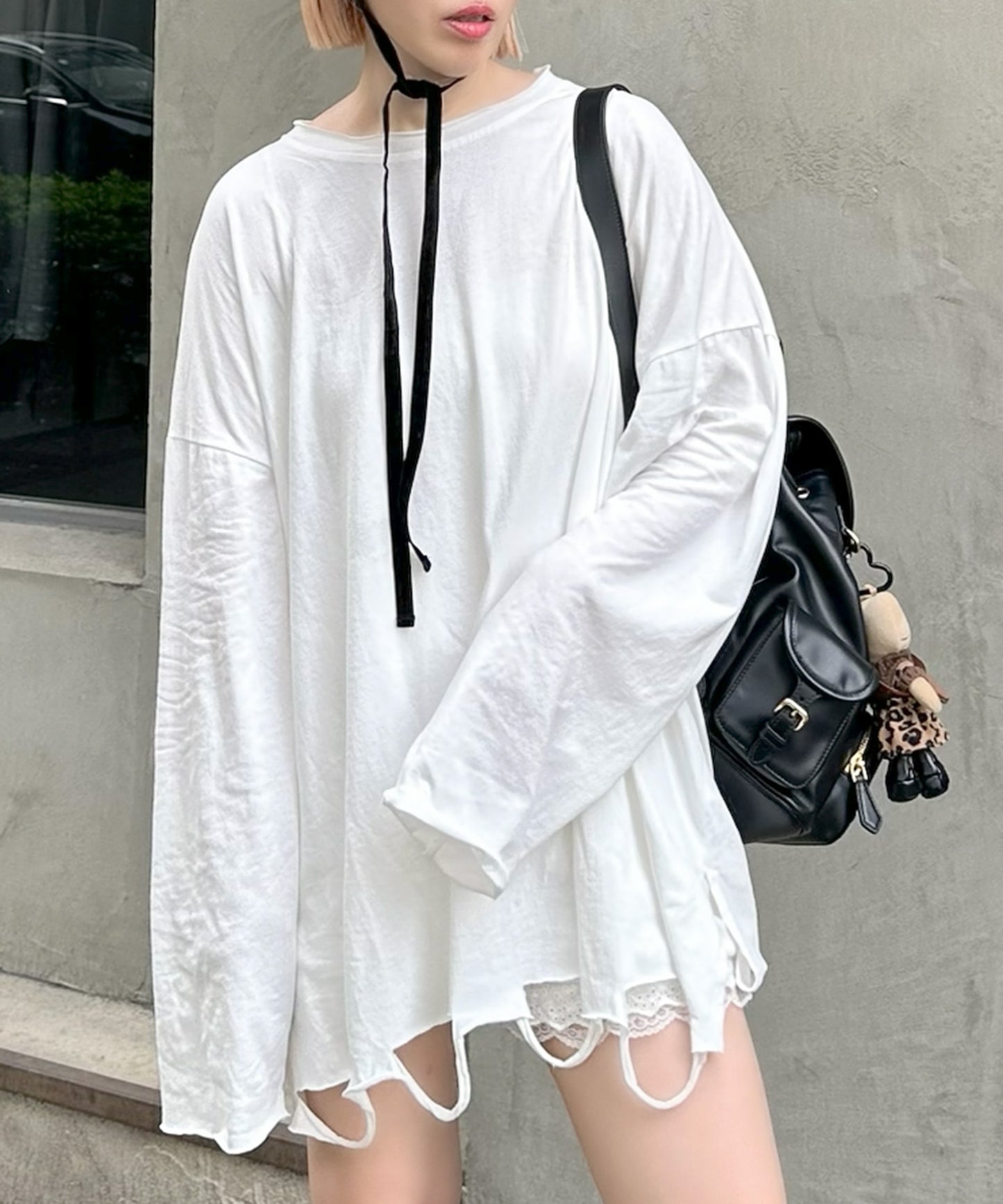 ダメージBIGロンT【オフホワイト】