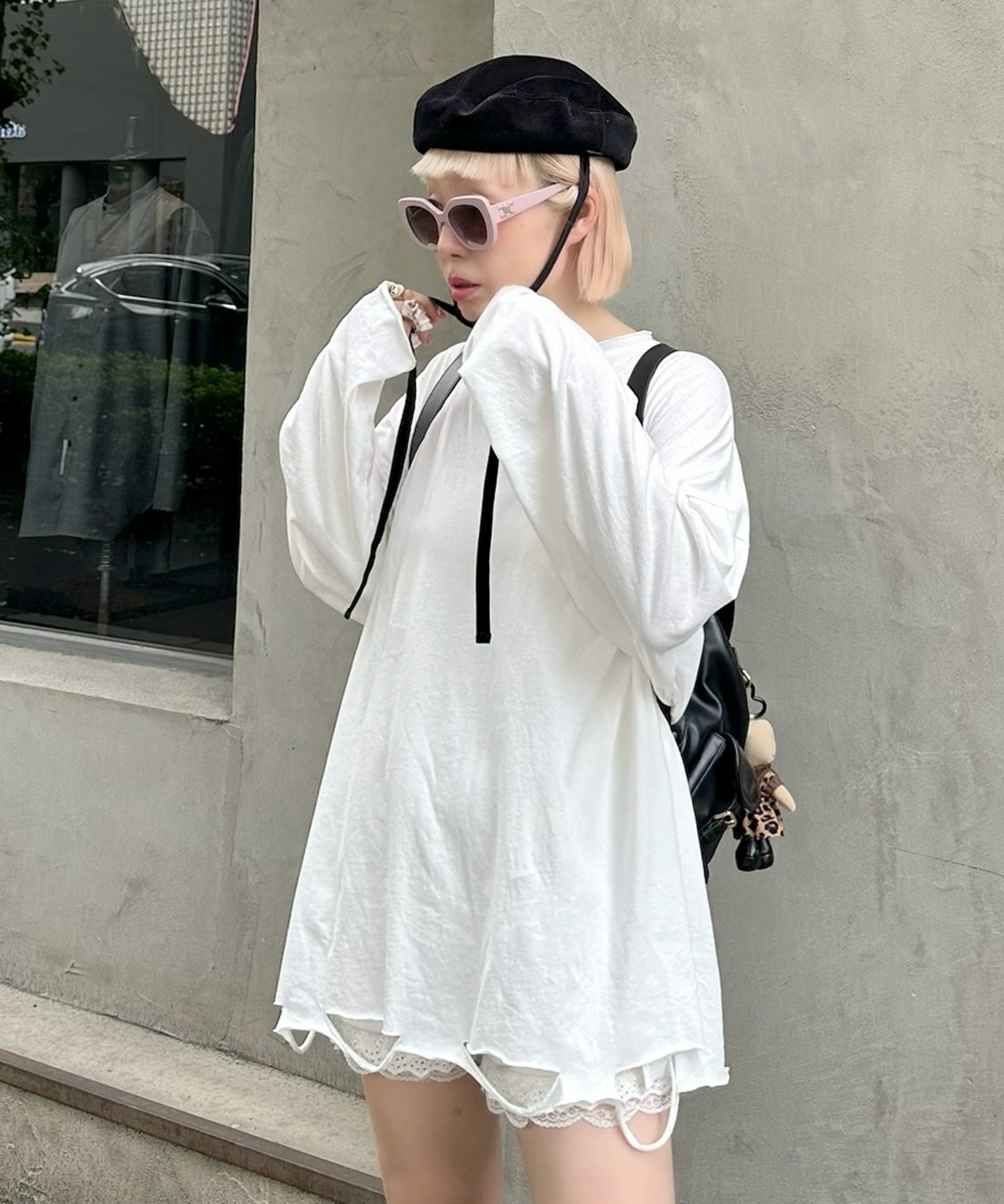 ダメージBIGロンT【オフホワイト】