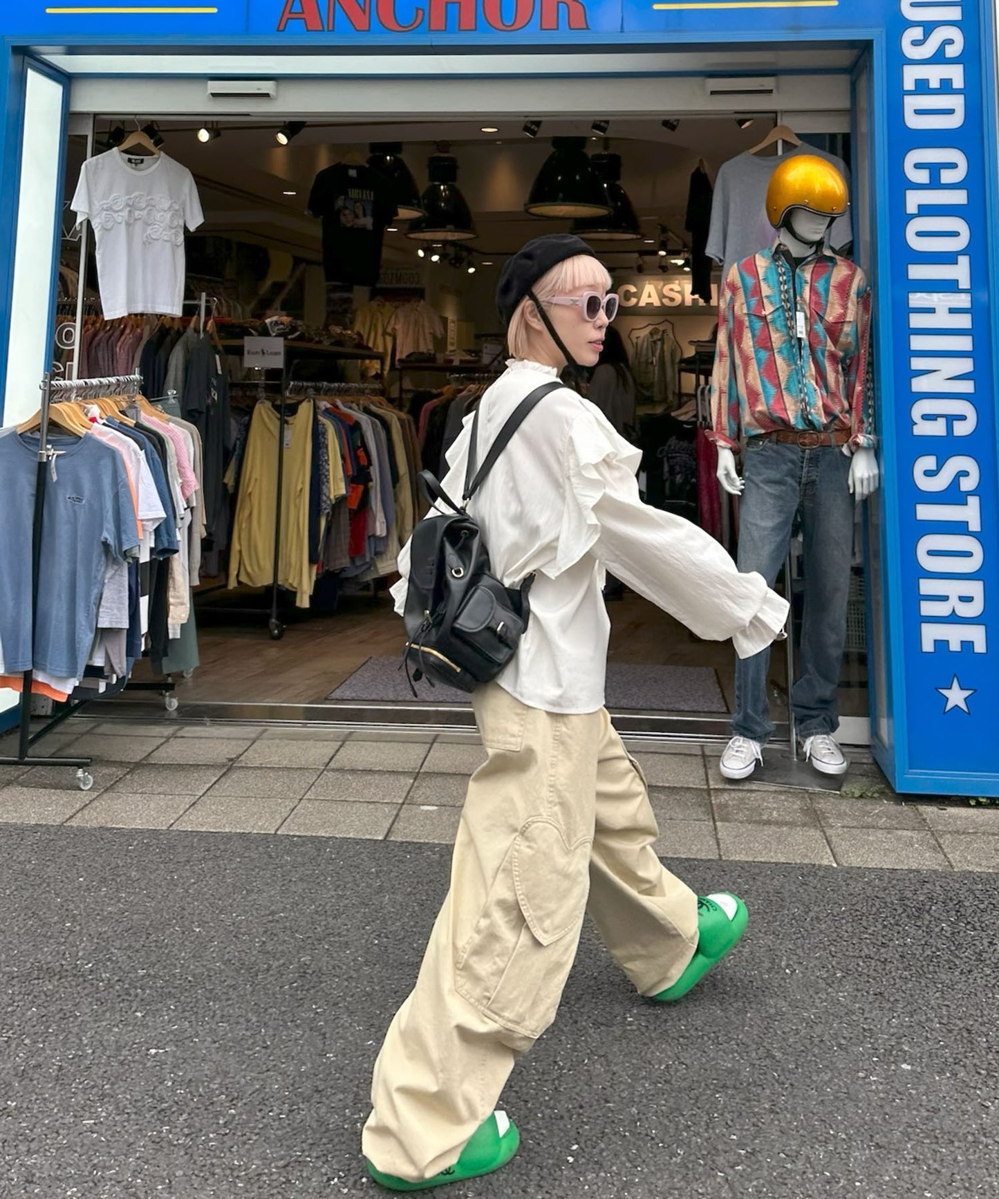 ハートポケカーゴパンツ【ベージュ】