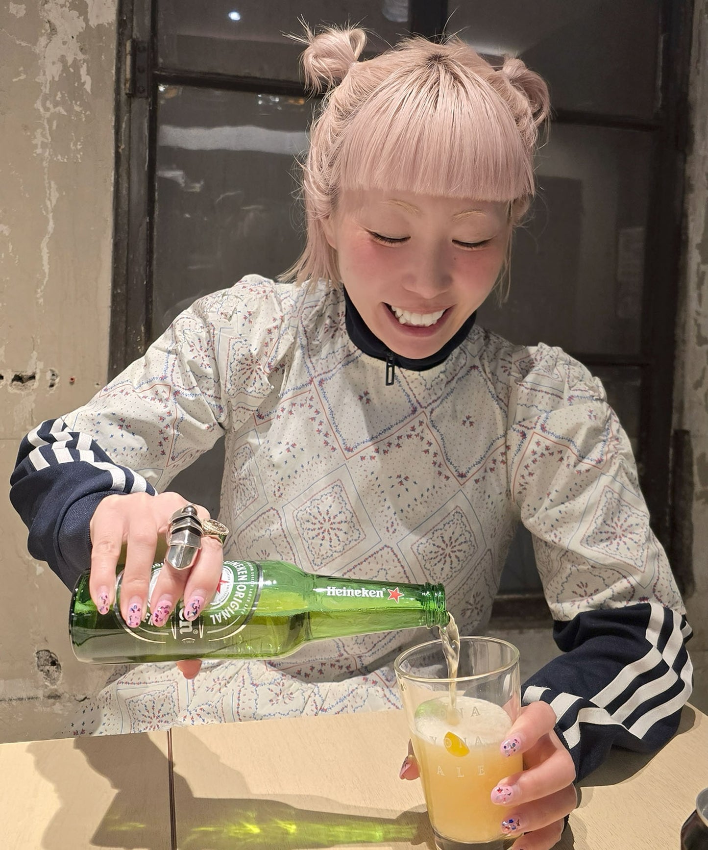 古着っぽワンピ【ホワイト系】