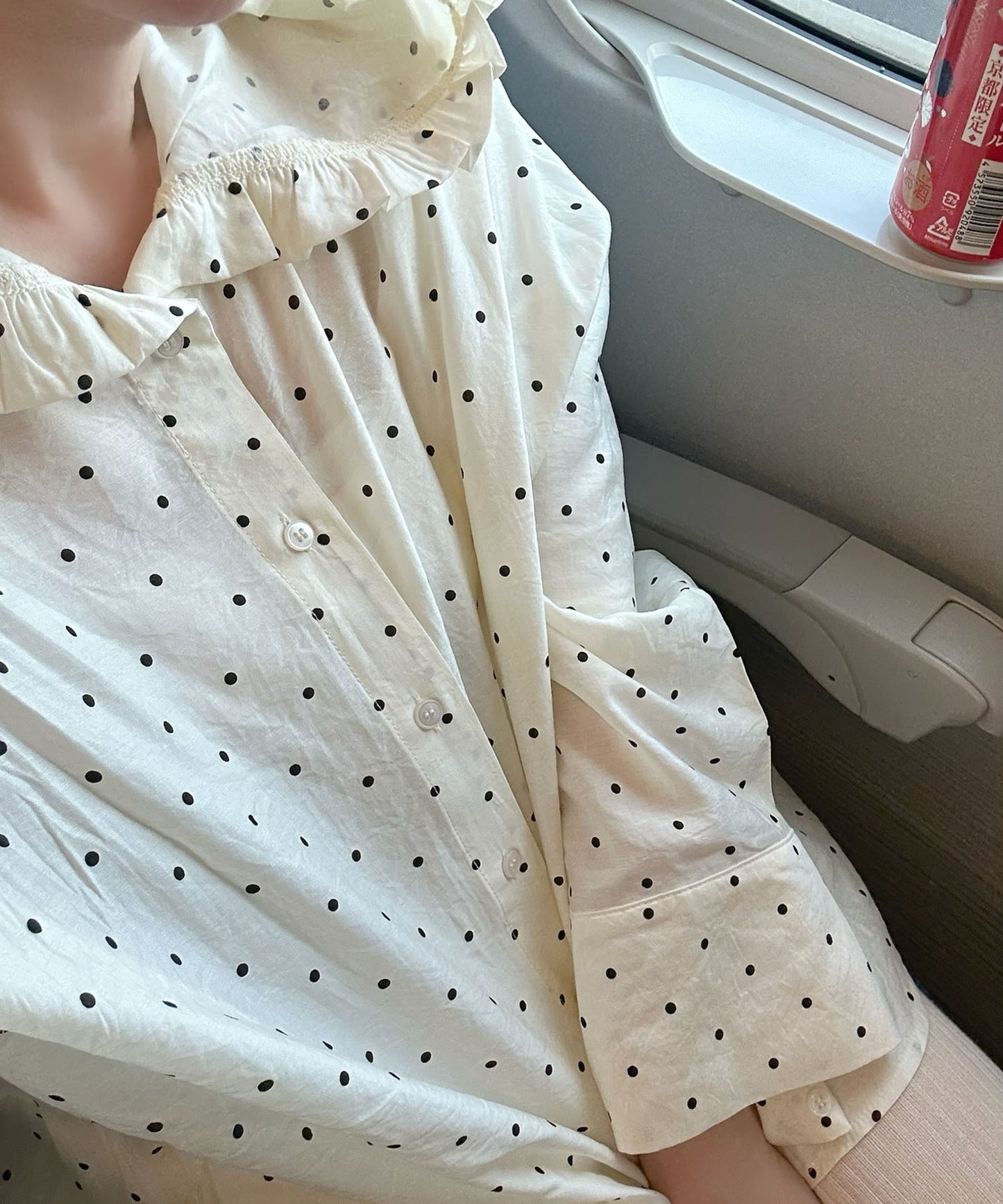 フリフリフードシャツ【ホワイト系】