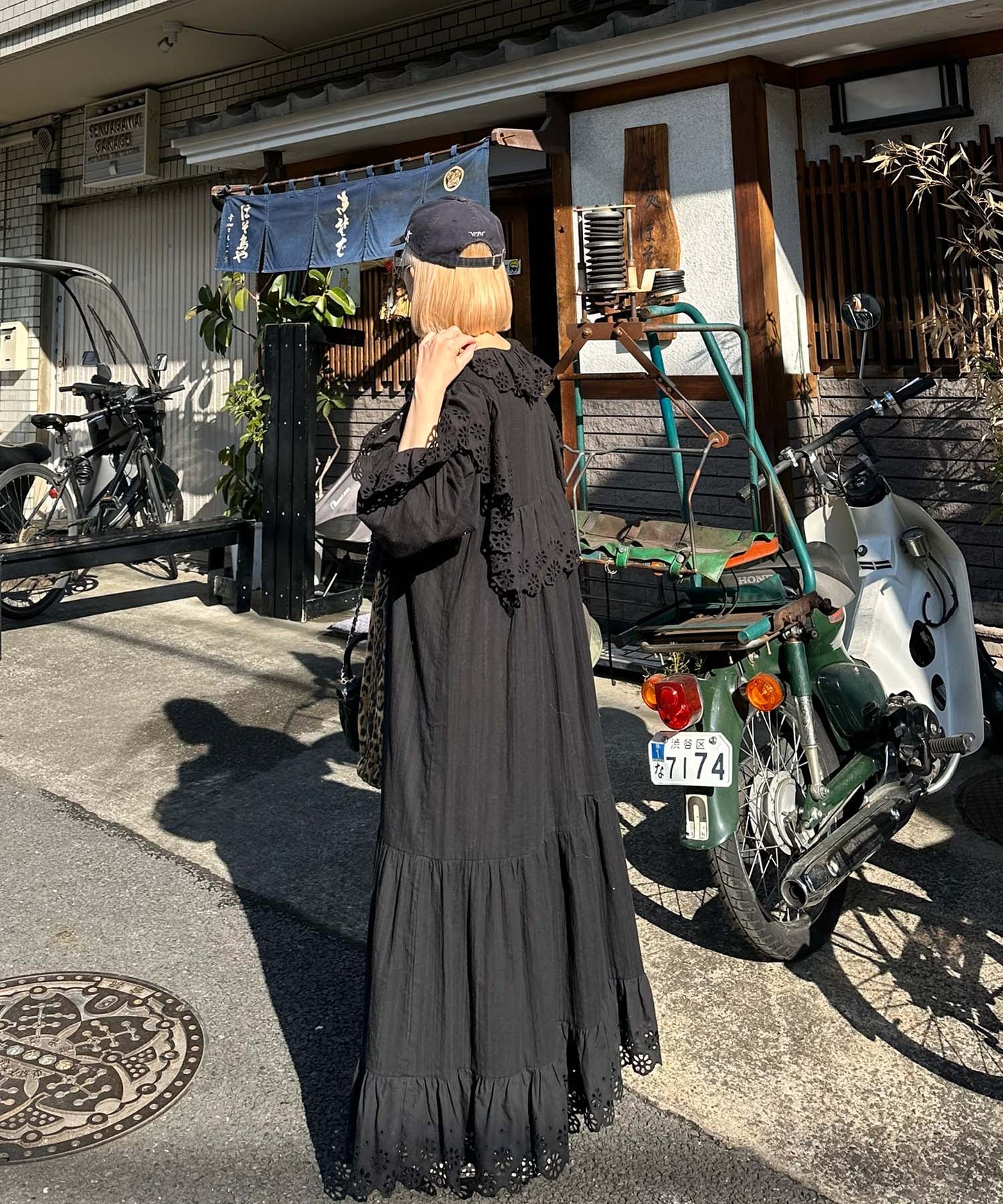 レースどっさりワンピ【ブラック】