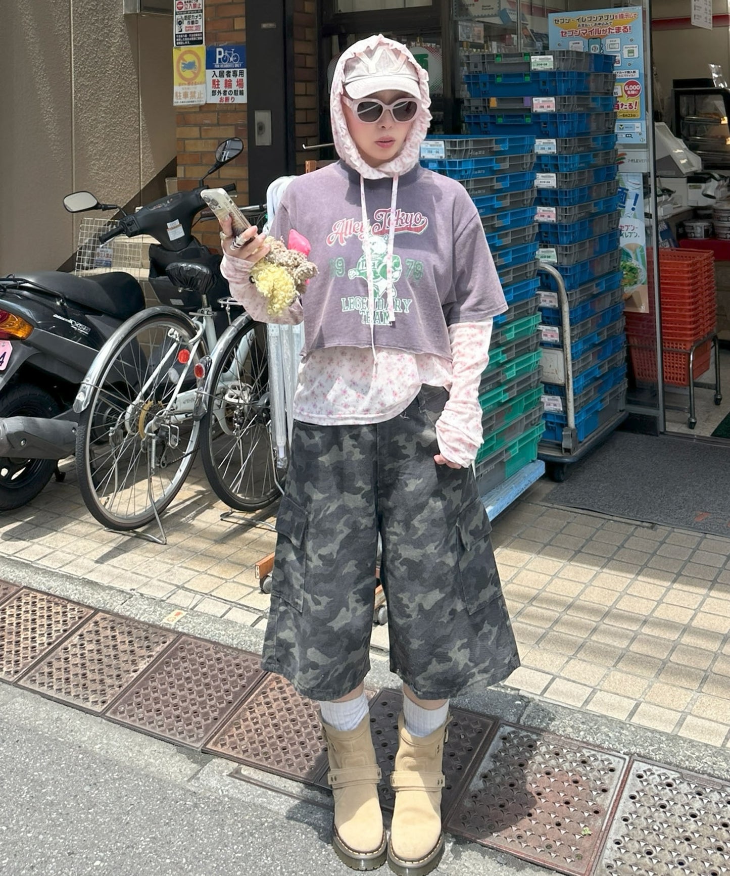 ヴィンテージ感強めなドッグ＆アイスT【ネイビー】