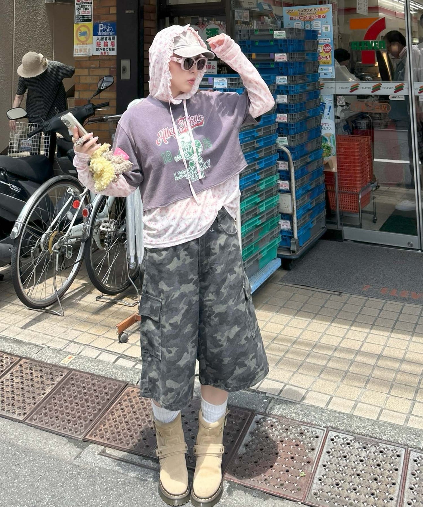 ヴィンテージ感強めなドッグ＆アイスT【ネイビー】
