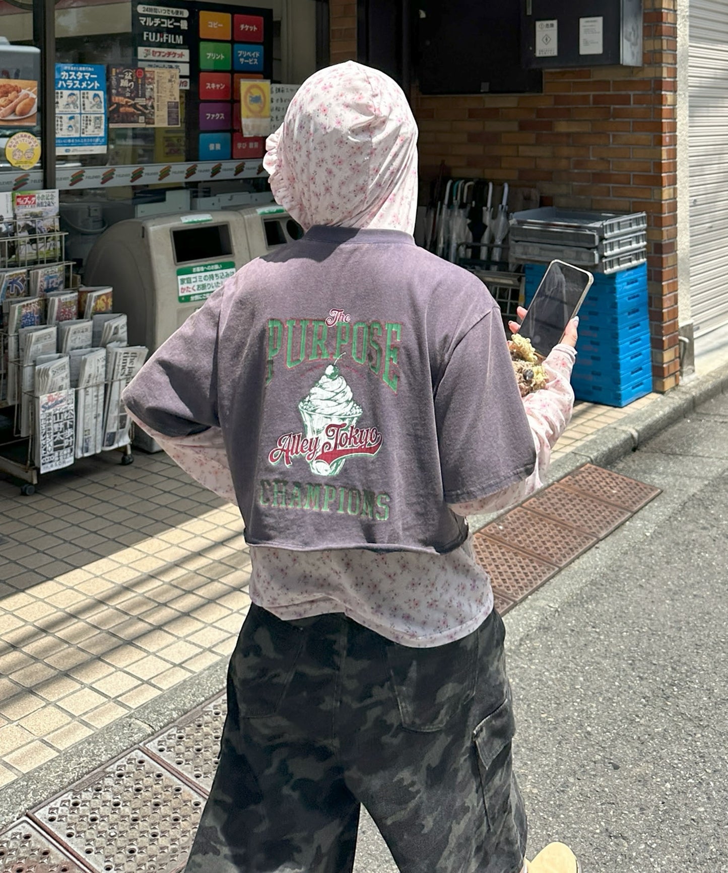 ヴィンテージ感強めなドッグ＆アイスT【ネイビー】