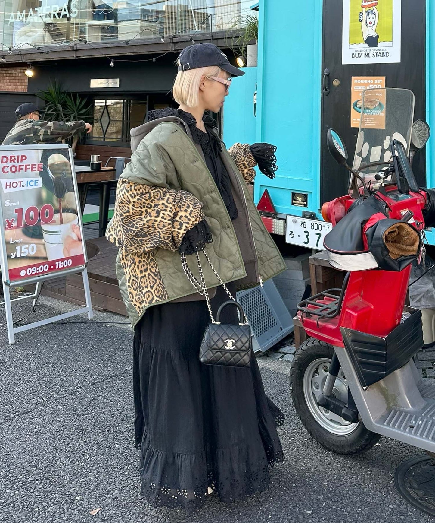 レースどっさりワンピ【ブラック】