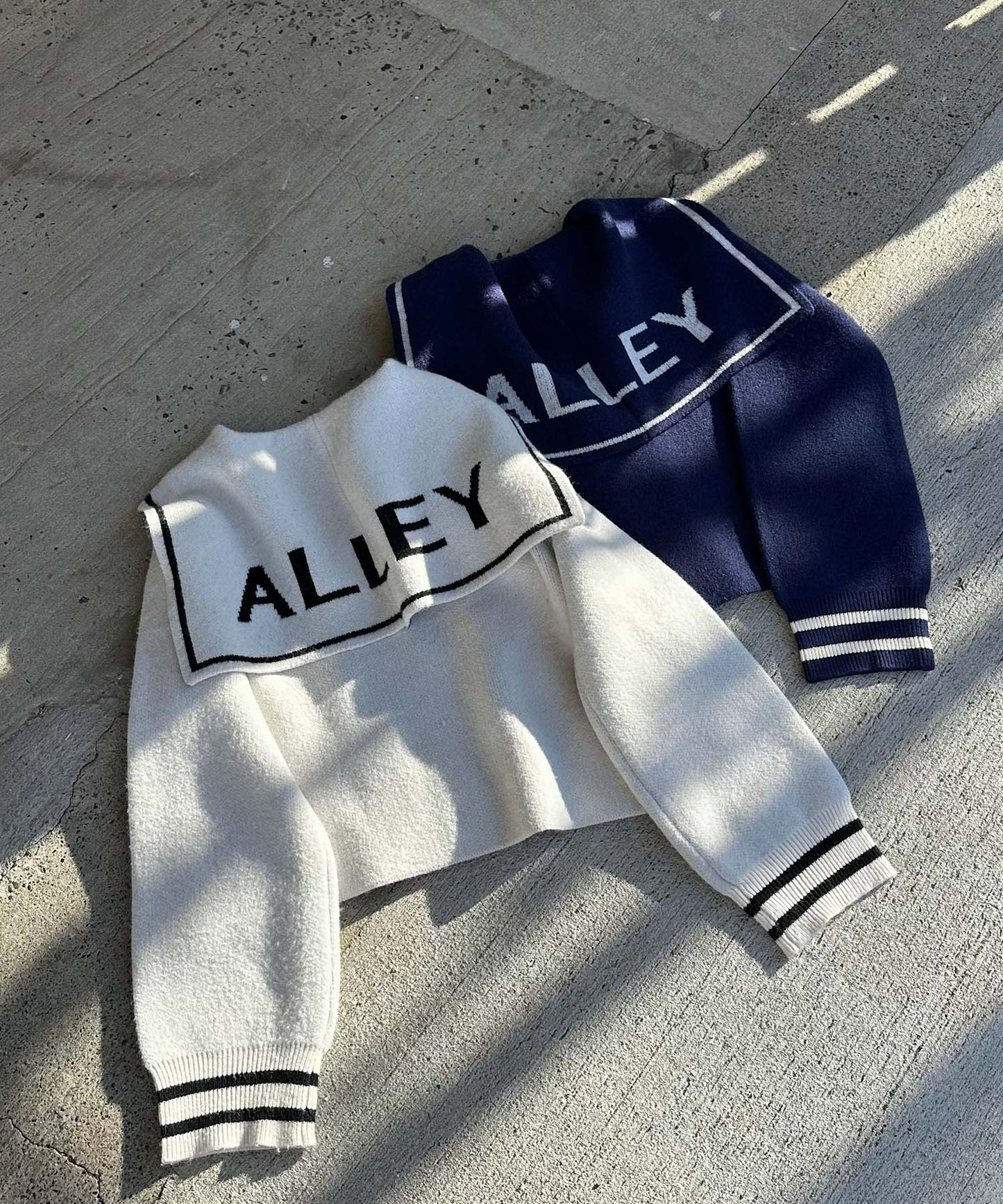 ALLEYセーラーニット【ネイビー】