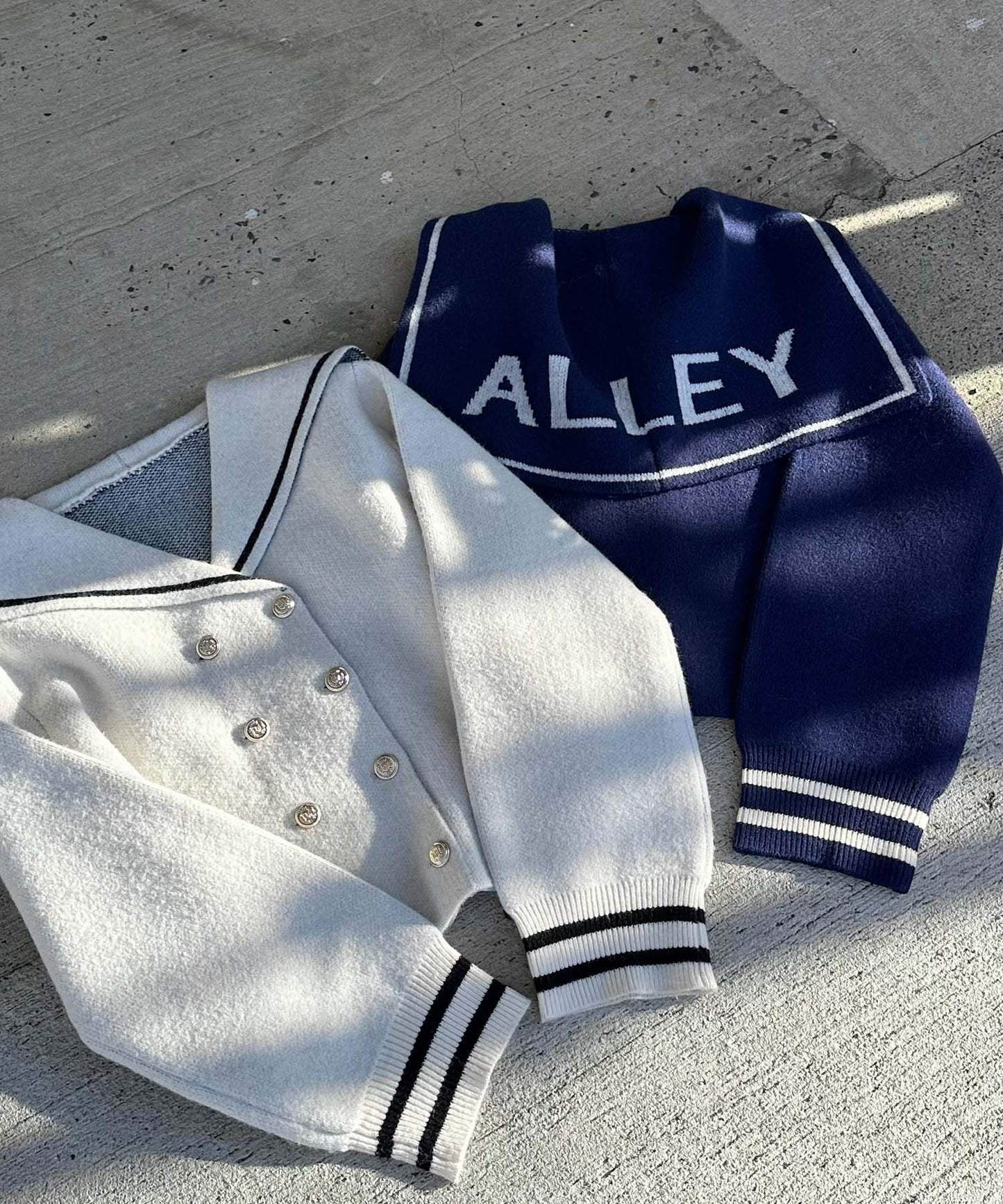 ALLEYセーラーニット【オフホワイト】