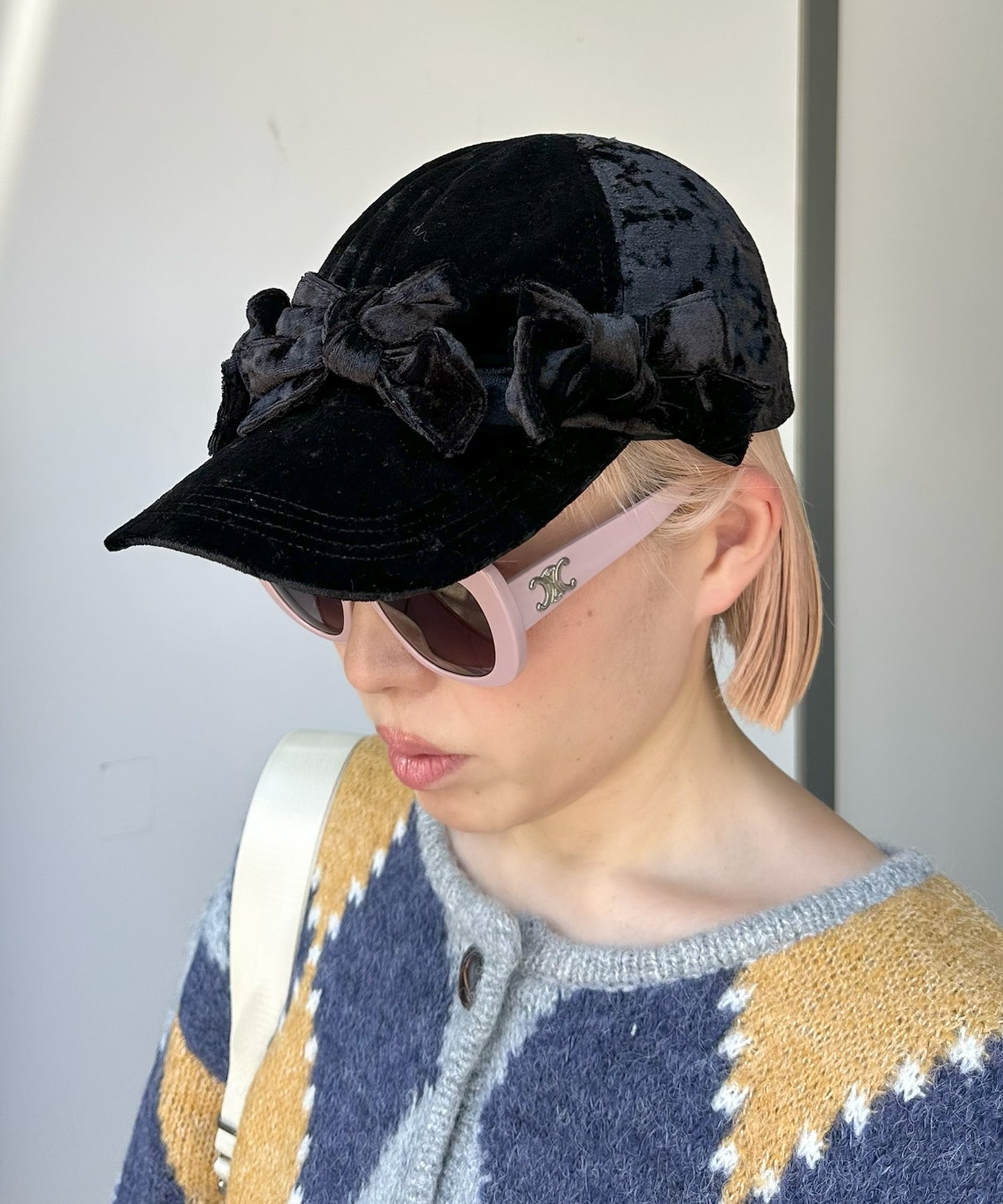 【Alley Tokyo × Casselini】リボン３コキャップ【ブラック系その他】