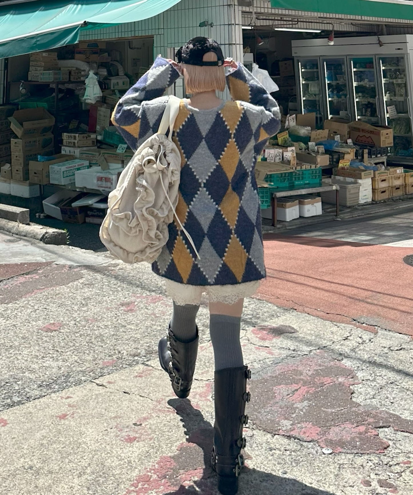 【Alley Tokyo × Casselini】リボン３コキャップ【ブラック系その他】