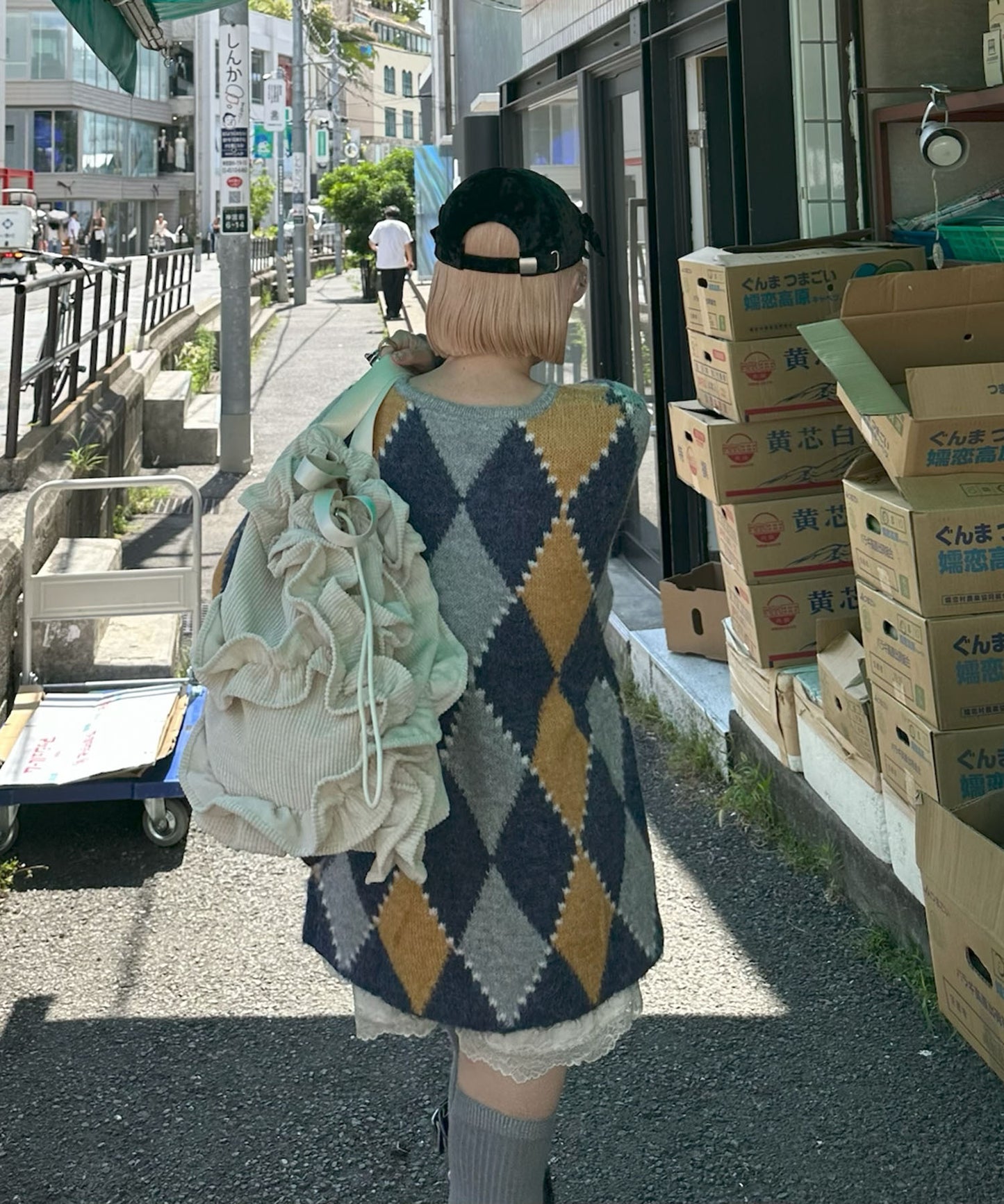 【Alley Tokyo × Casselini】リボン３コキャップ【ブラック系その他】