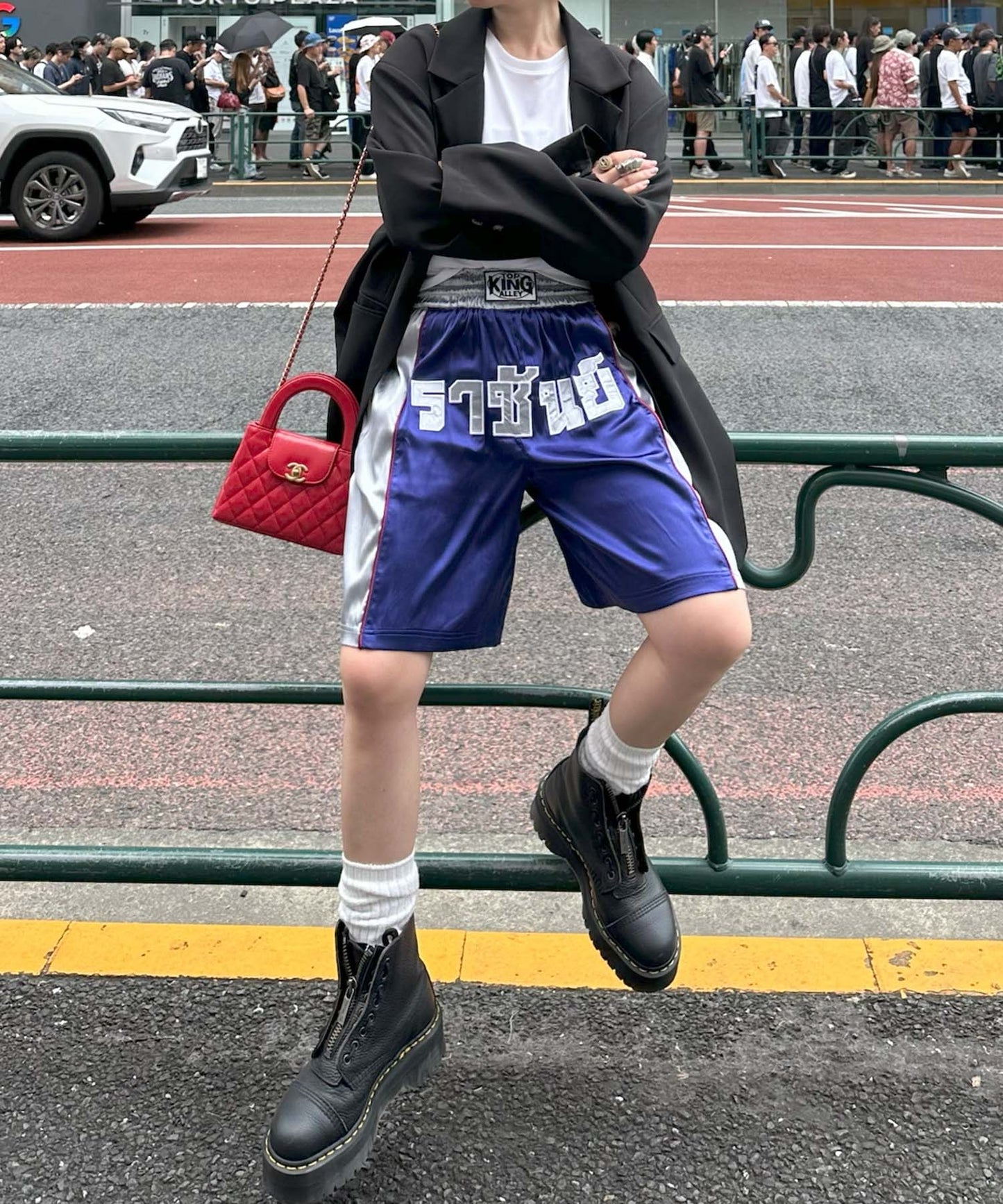 ムエタイのパンツ【ネイビー】