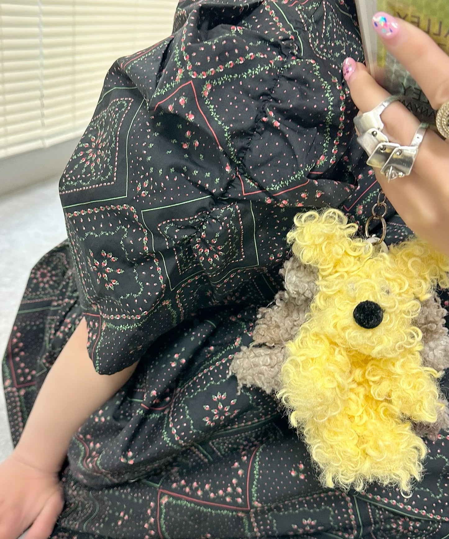 古着っぽワンピ【ブラック系】