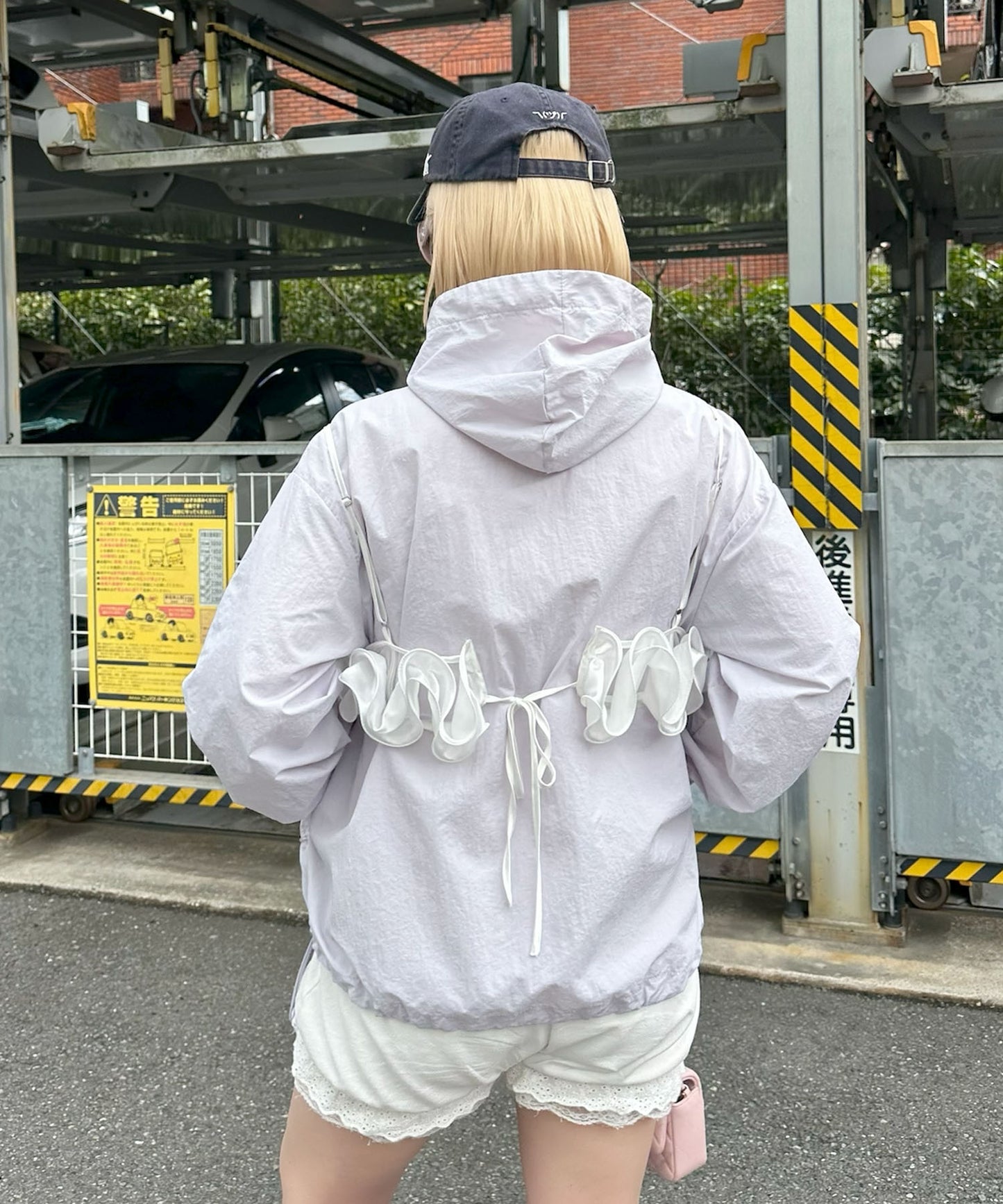 シャカシャカスポーツブルゾン【ラベンダー】