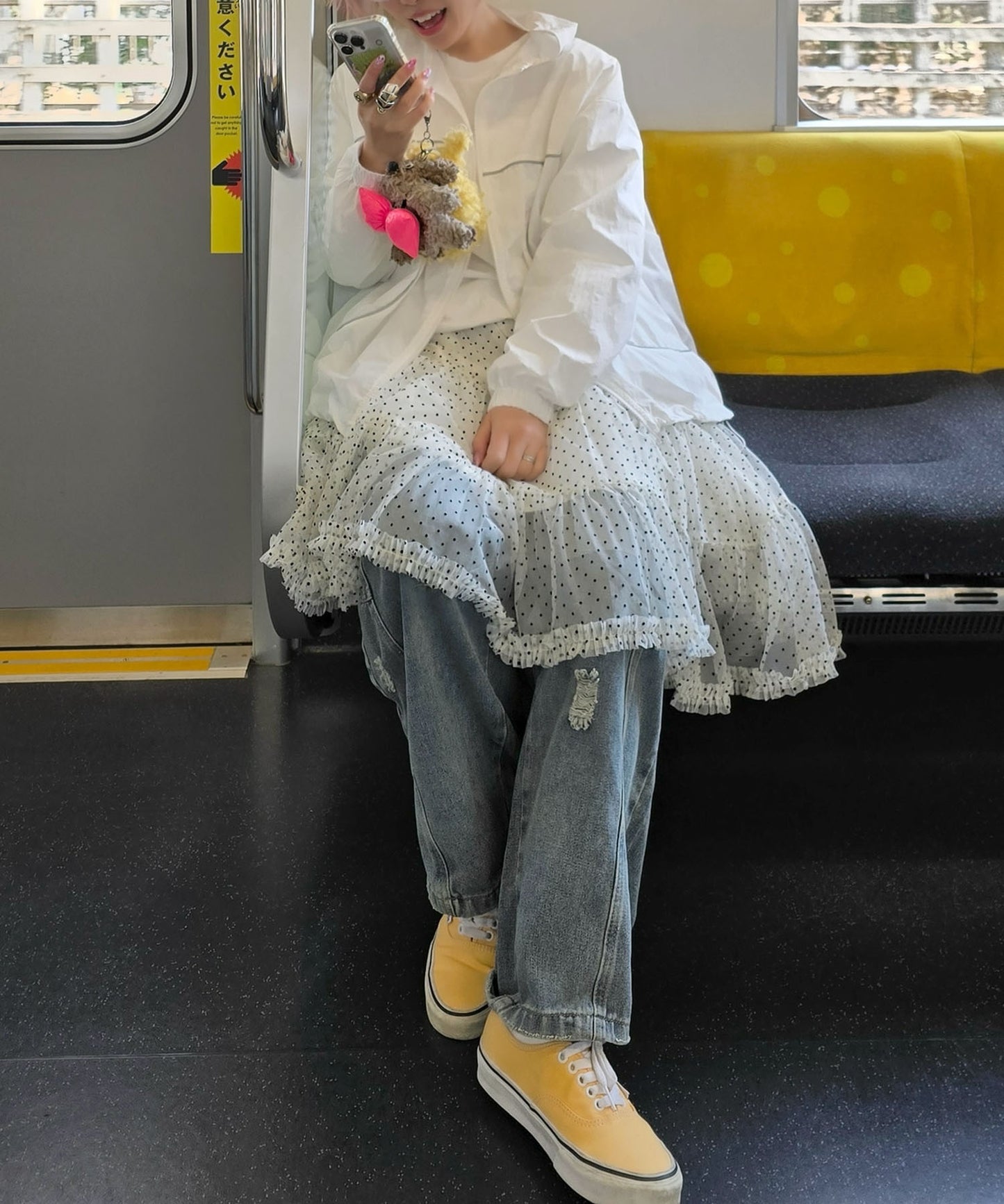 シャカシャカスポーツブルゾン【オフホワイト】