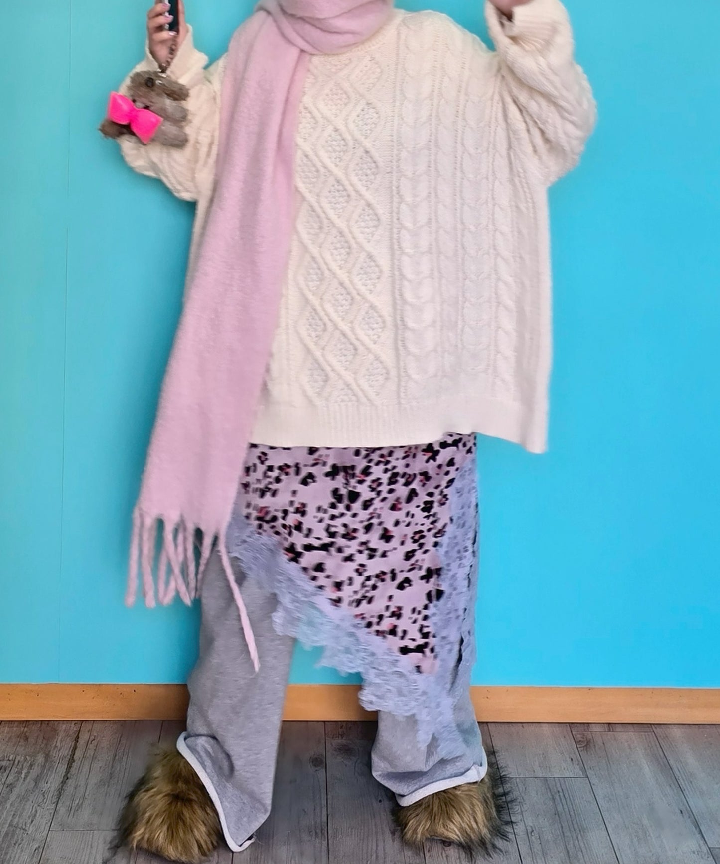 ランジェリーなキャミワンピ【アニマル】