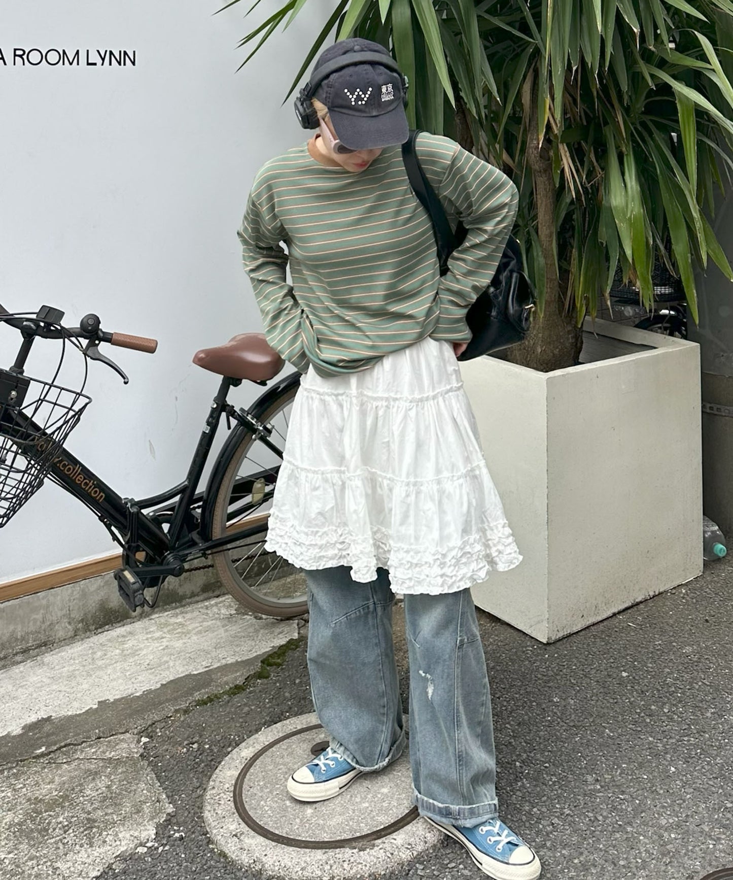 ボーダーBigロンT【グリーン】