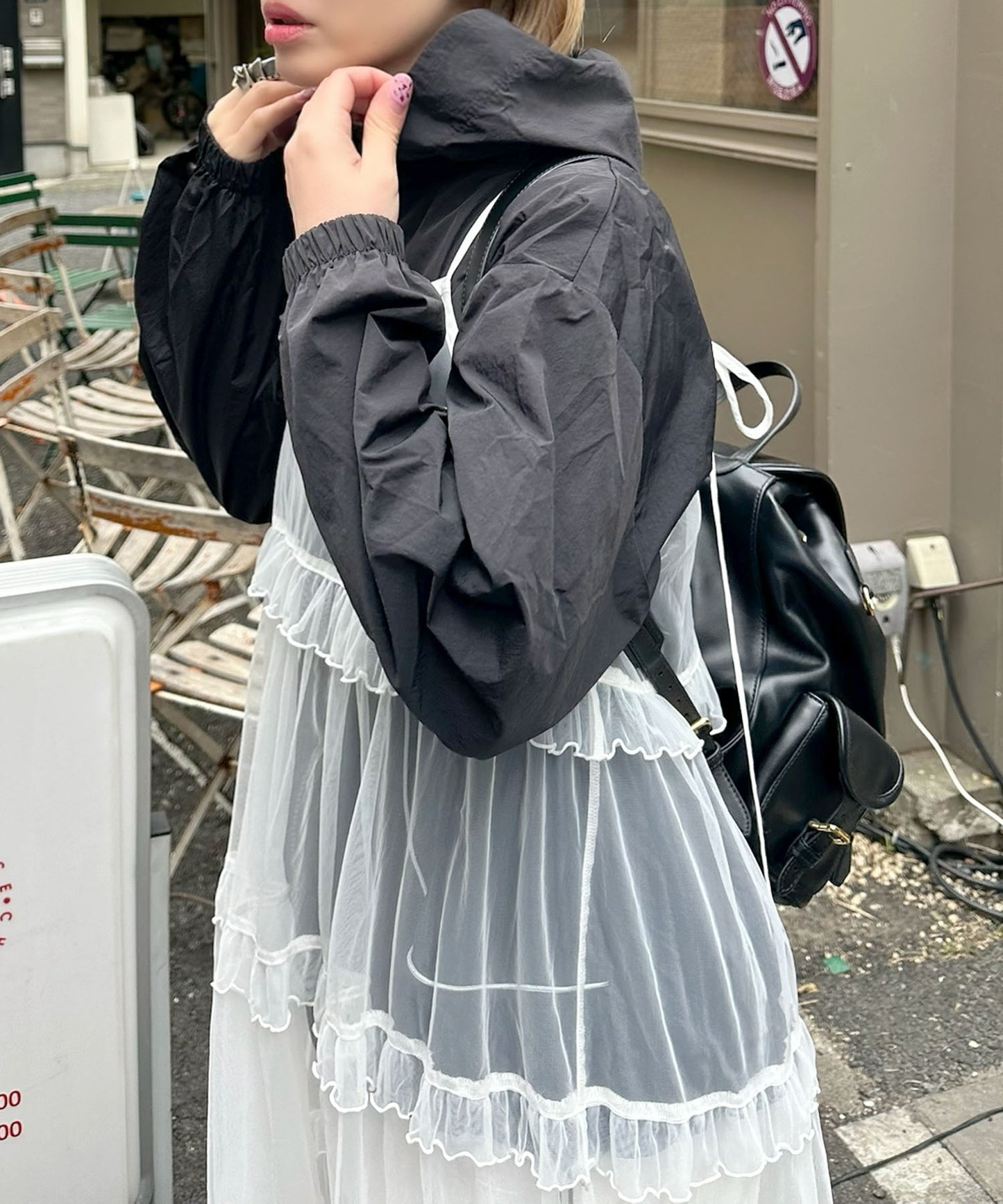 シャカシャカスポーツブルゾン【ブラック】