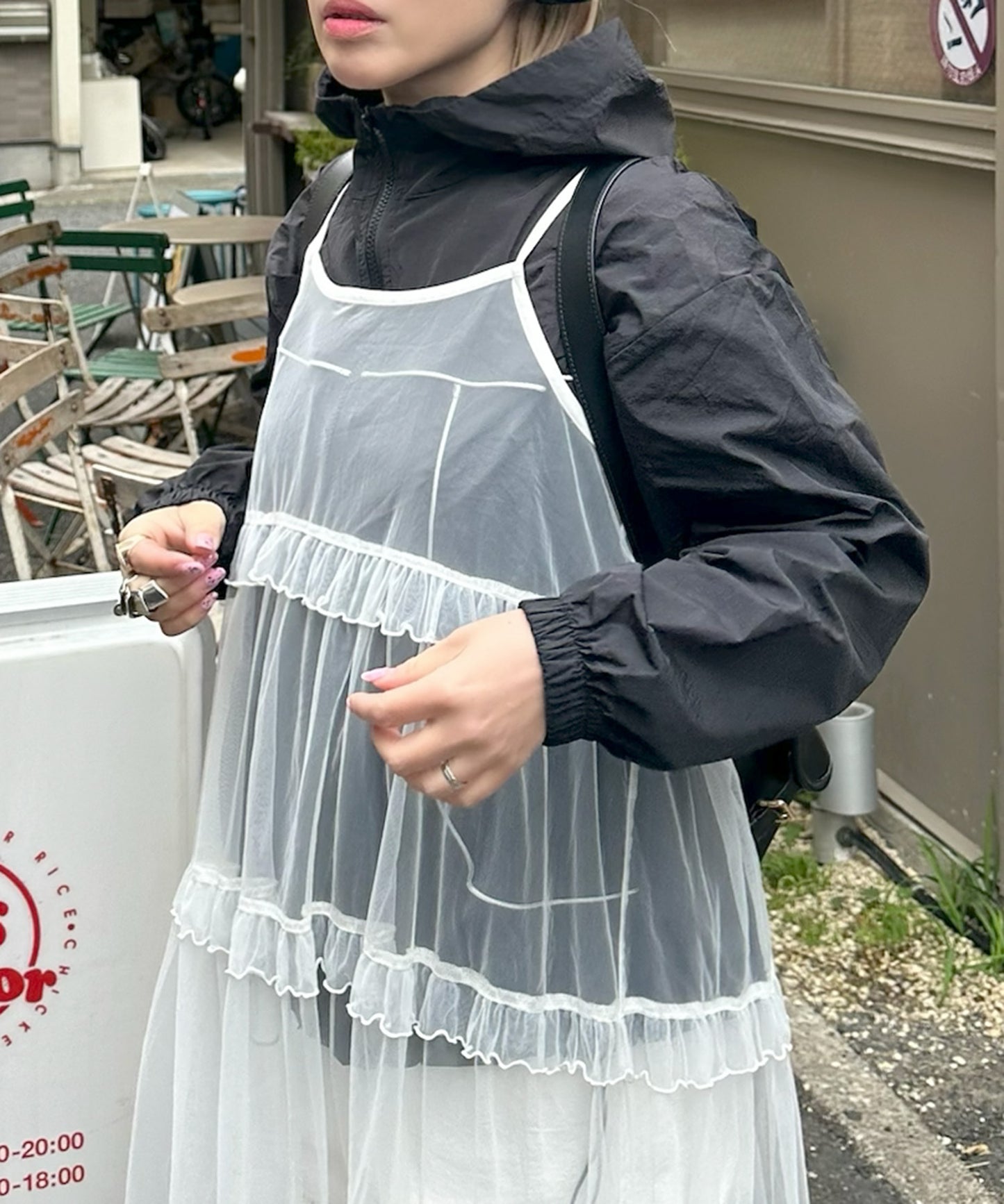 シャカシャカスポーツブルゾン【ブラック】