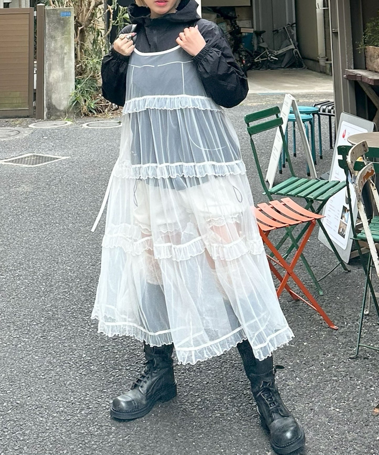 シャカシャカスポーツブルゾン【ブラック】