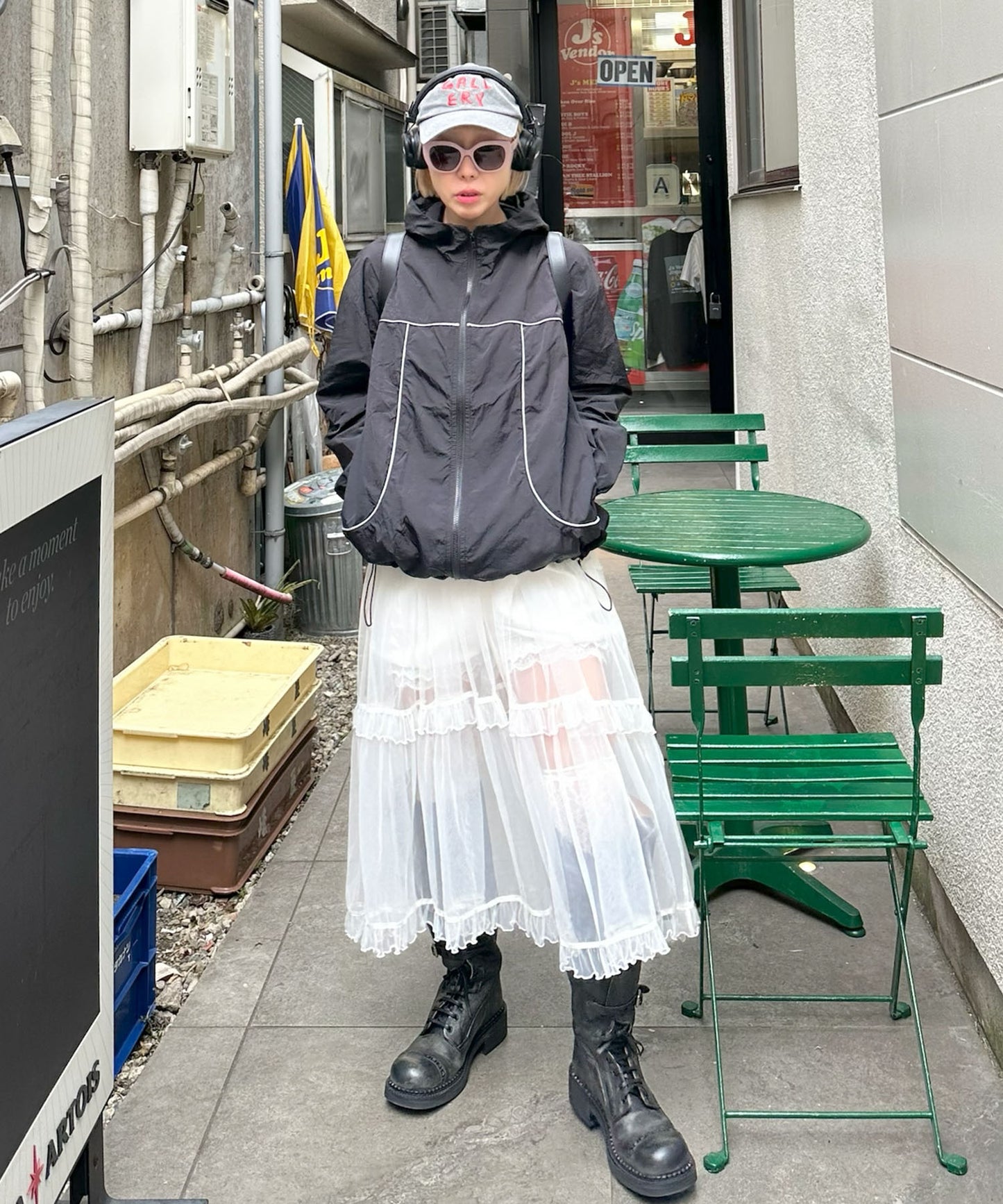 シャカシャカスポーツブルゾン【ブラック】