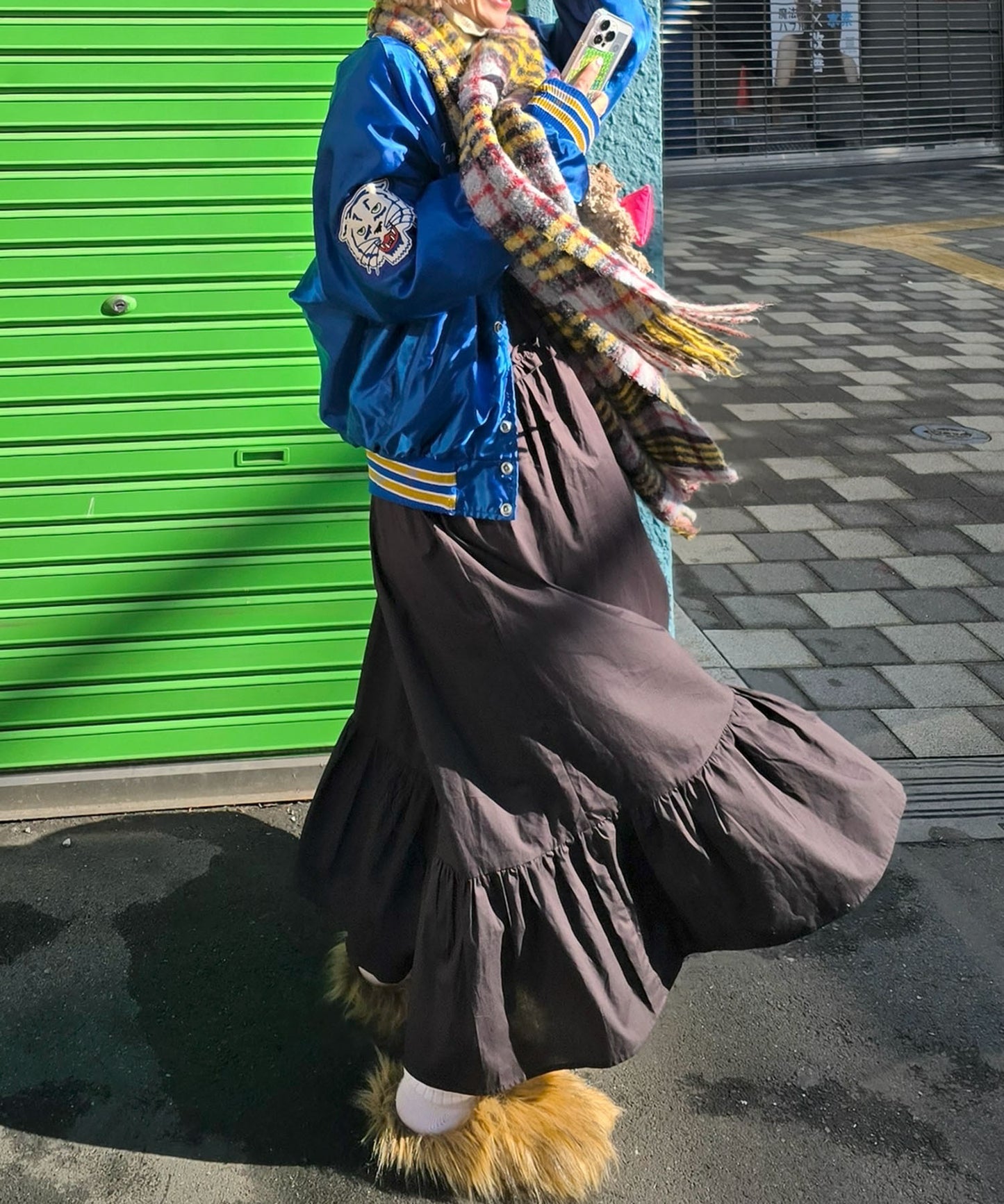 コットンフリルキャミワンピ【スミクロ】