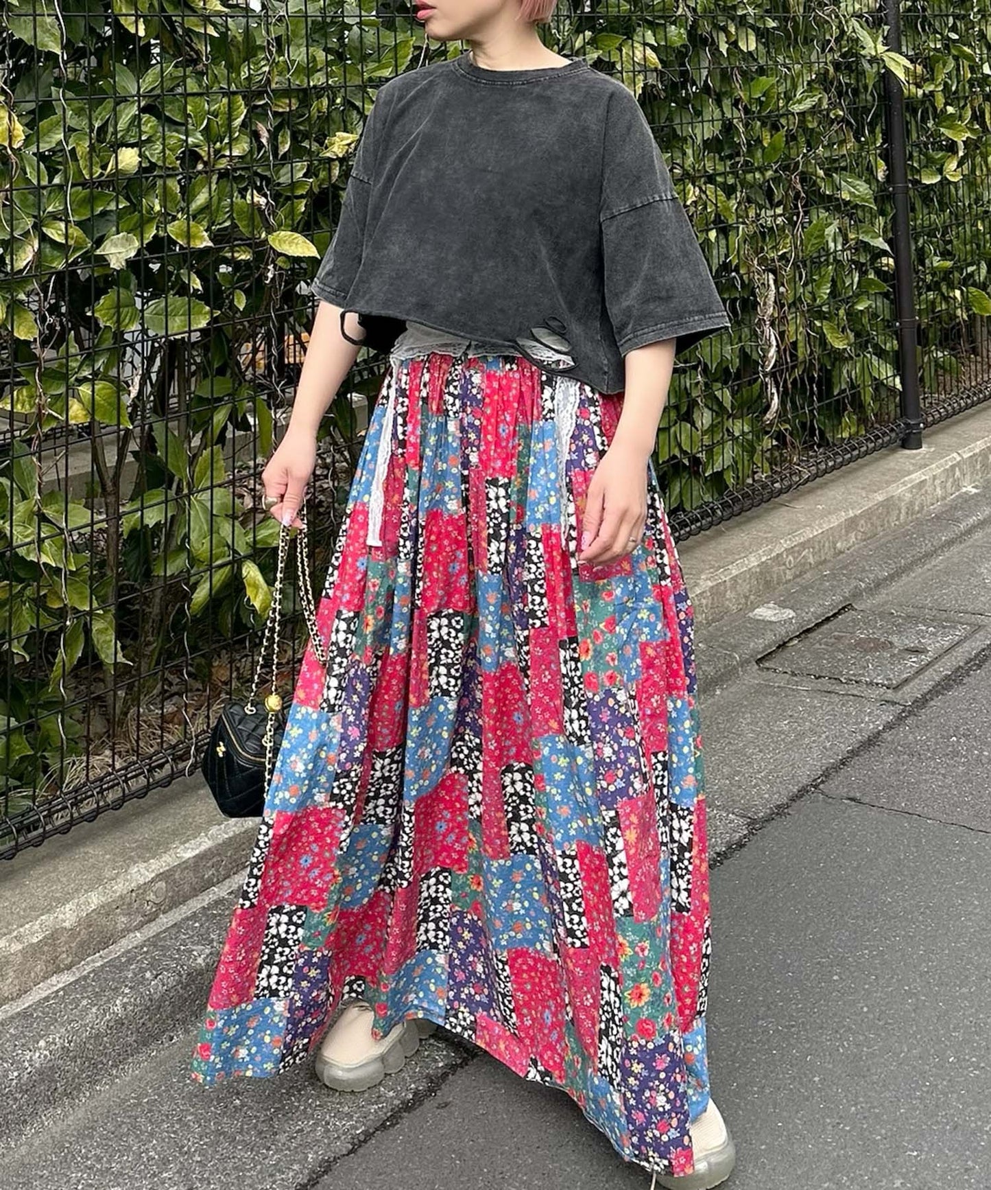 ひとくせウォッシュ加工BIG T【ブラック】