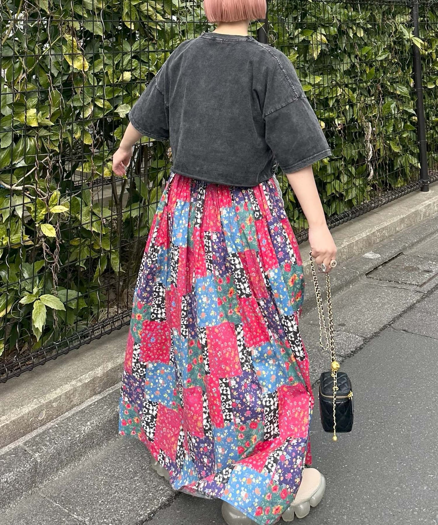 ひとくせウォッシュ加工BIG T【ブラック】