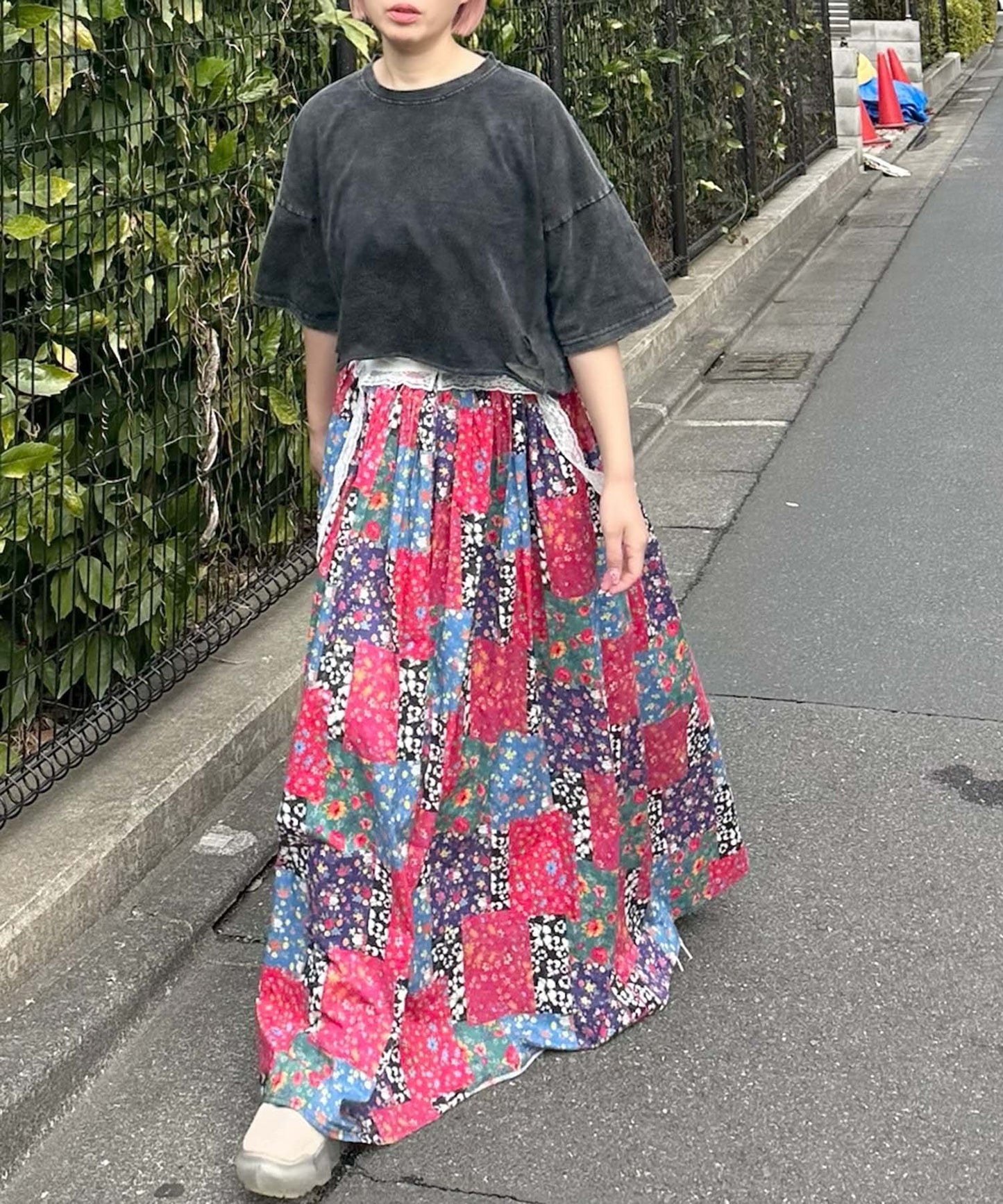 ひとくせウォッシュ加工BIG T【ブラック】