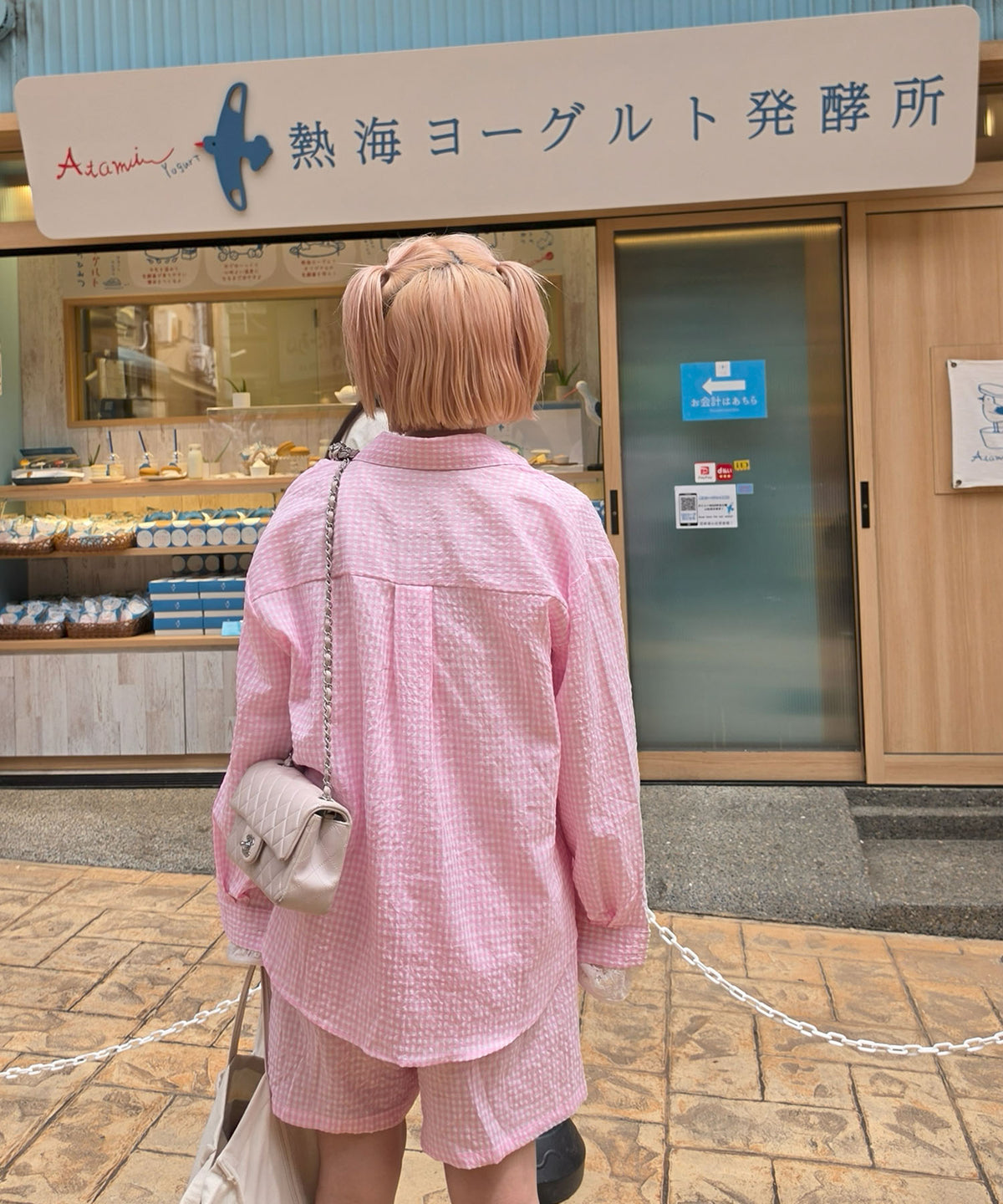 ラフなシャツ＆ショーパンセット【ピンク系その他】