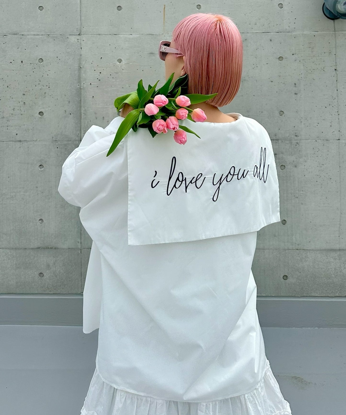 【リバイバル】メッセージセーラーシャツ【オフホワイト】