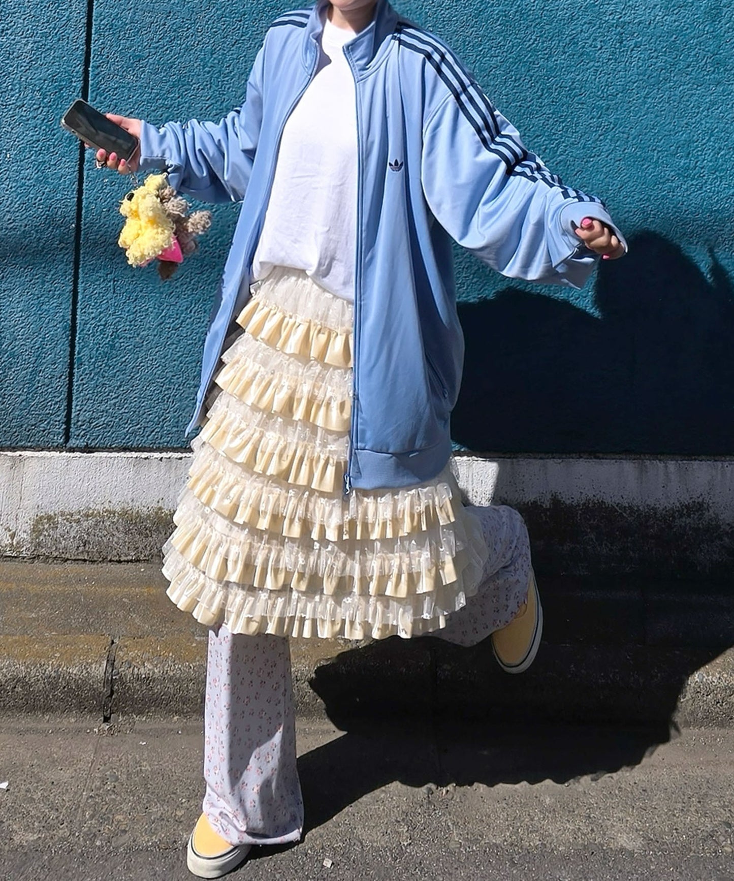 フリフリいっぱいスカート【アイボリー】