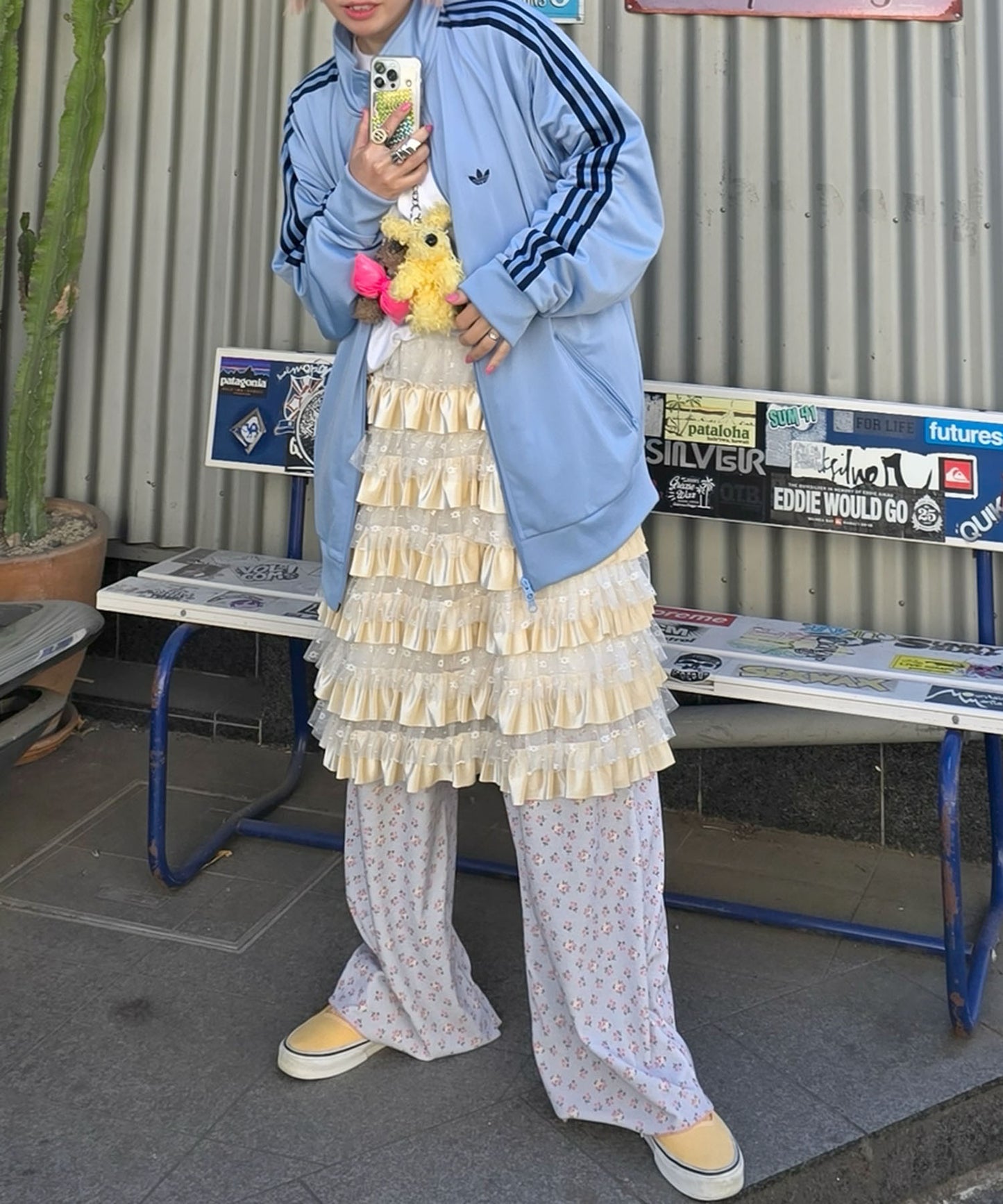 フリフリいっぱいスカート【アイボリー】