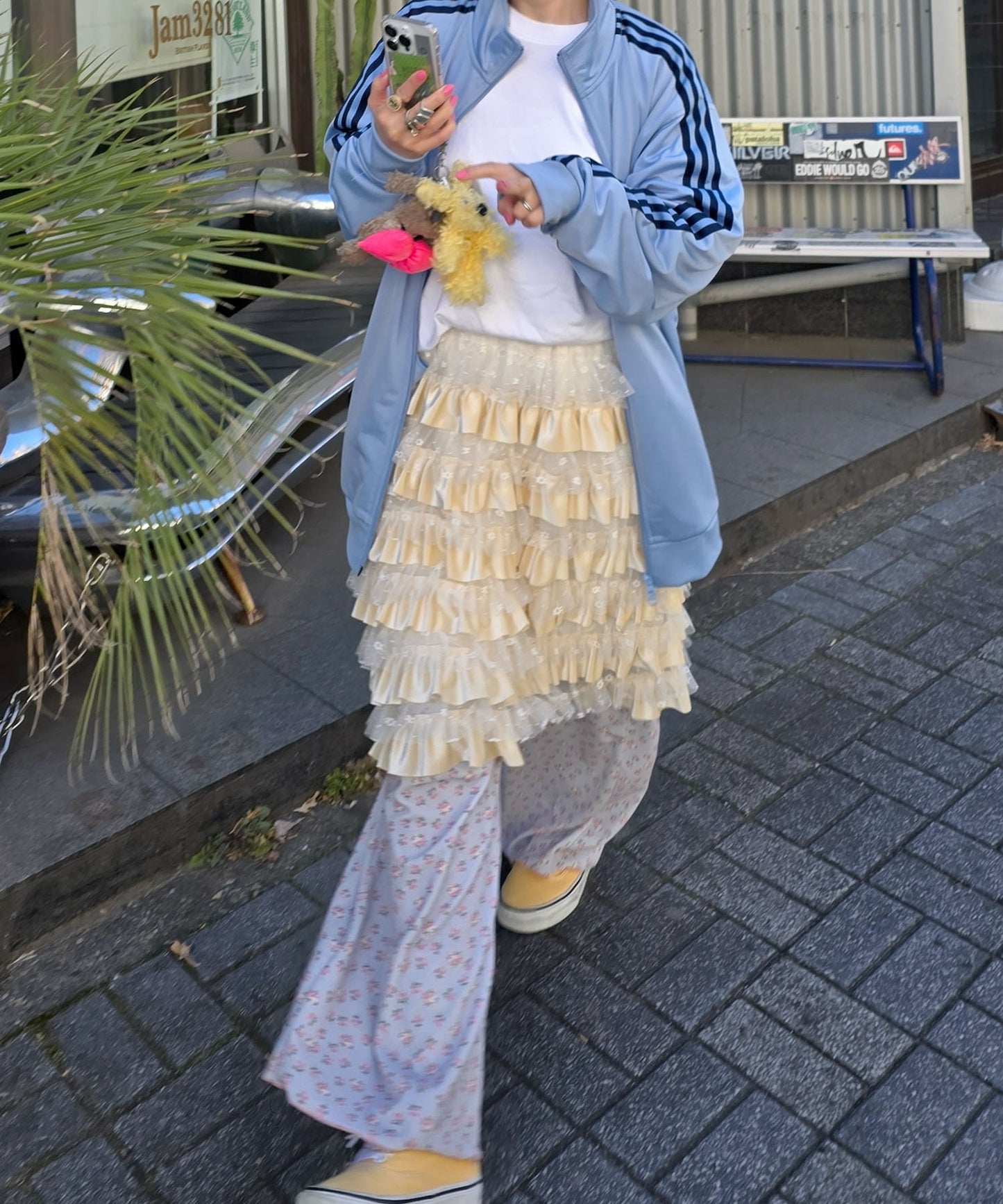 フリフリいっぱいスカート【アイボリー】