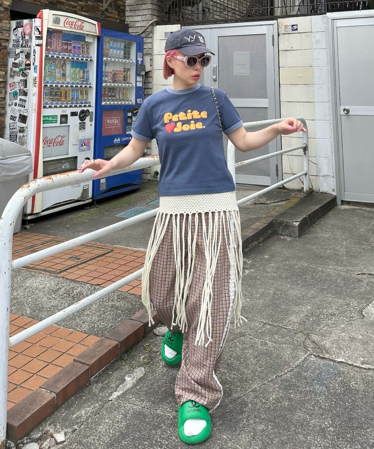 ぷくぷくプリントリンガーT【ネイビー】