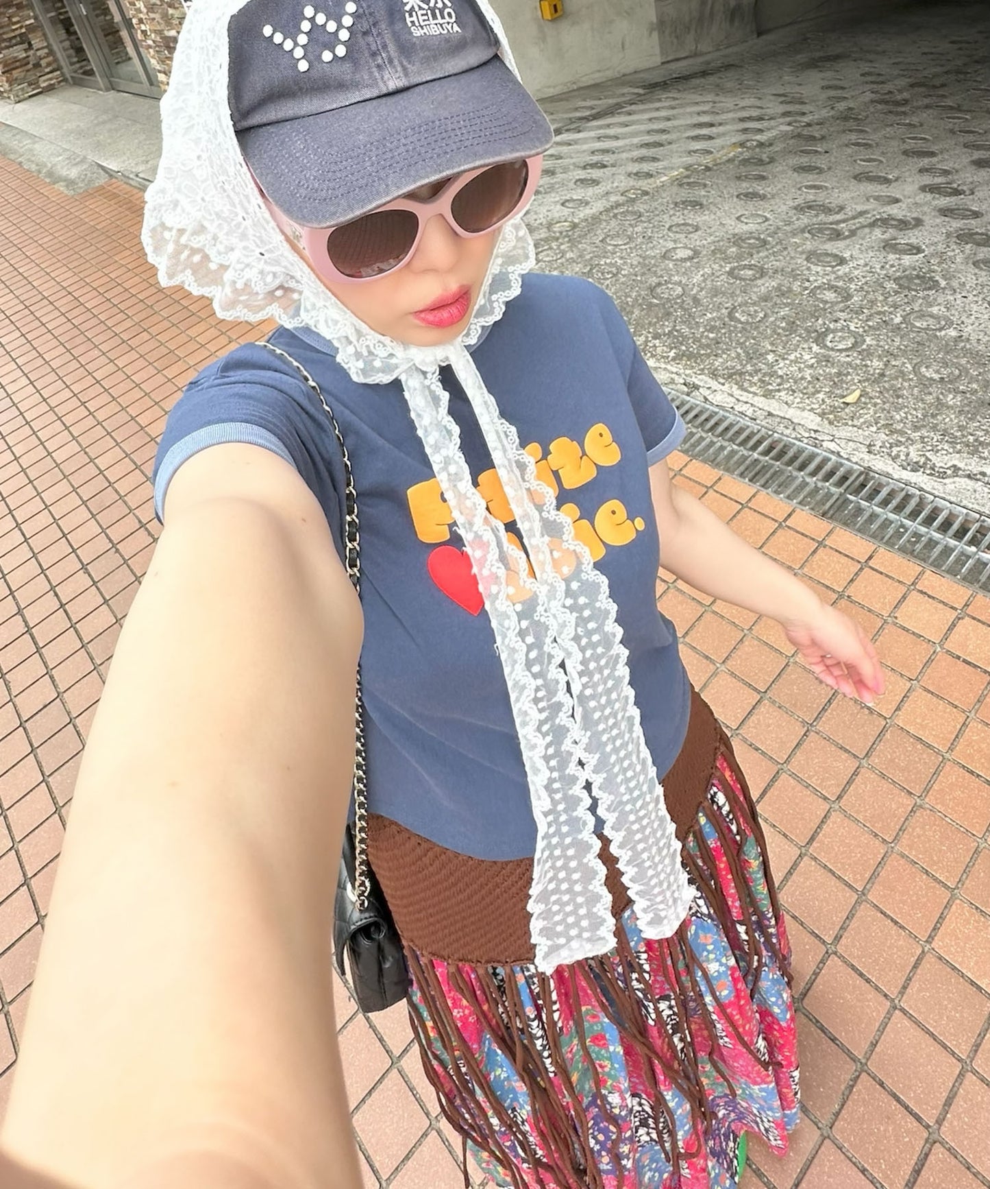 ぷくぷくプリントリンガーT【ネイビー】