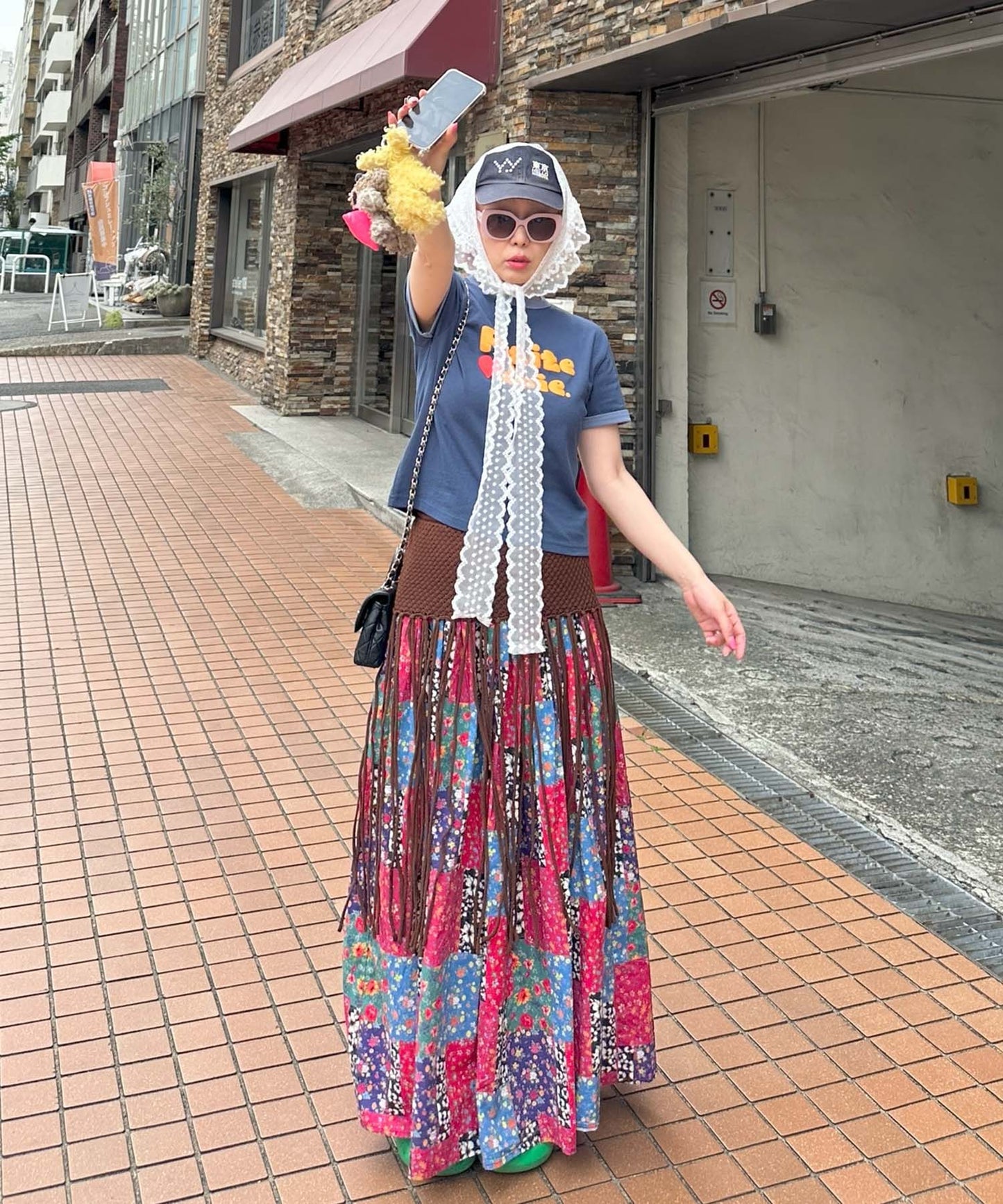 ぷくぷくプリントリンガーT【ネイビー】
