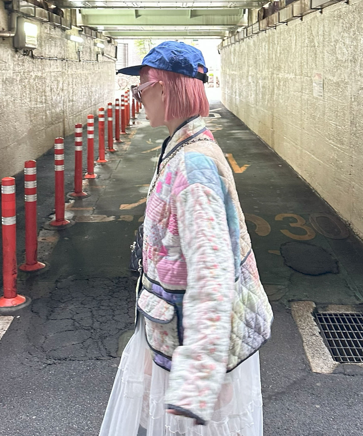 パッチワークブルゾン【オフホワイト】