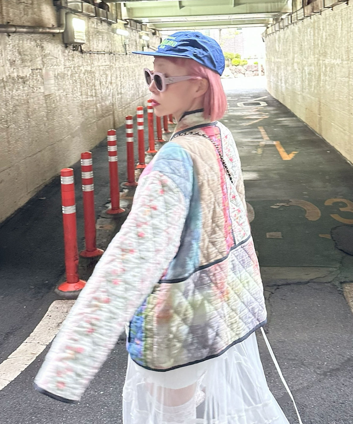 パッチワークブルゾン【オフホワイト】