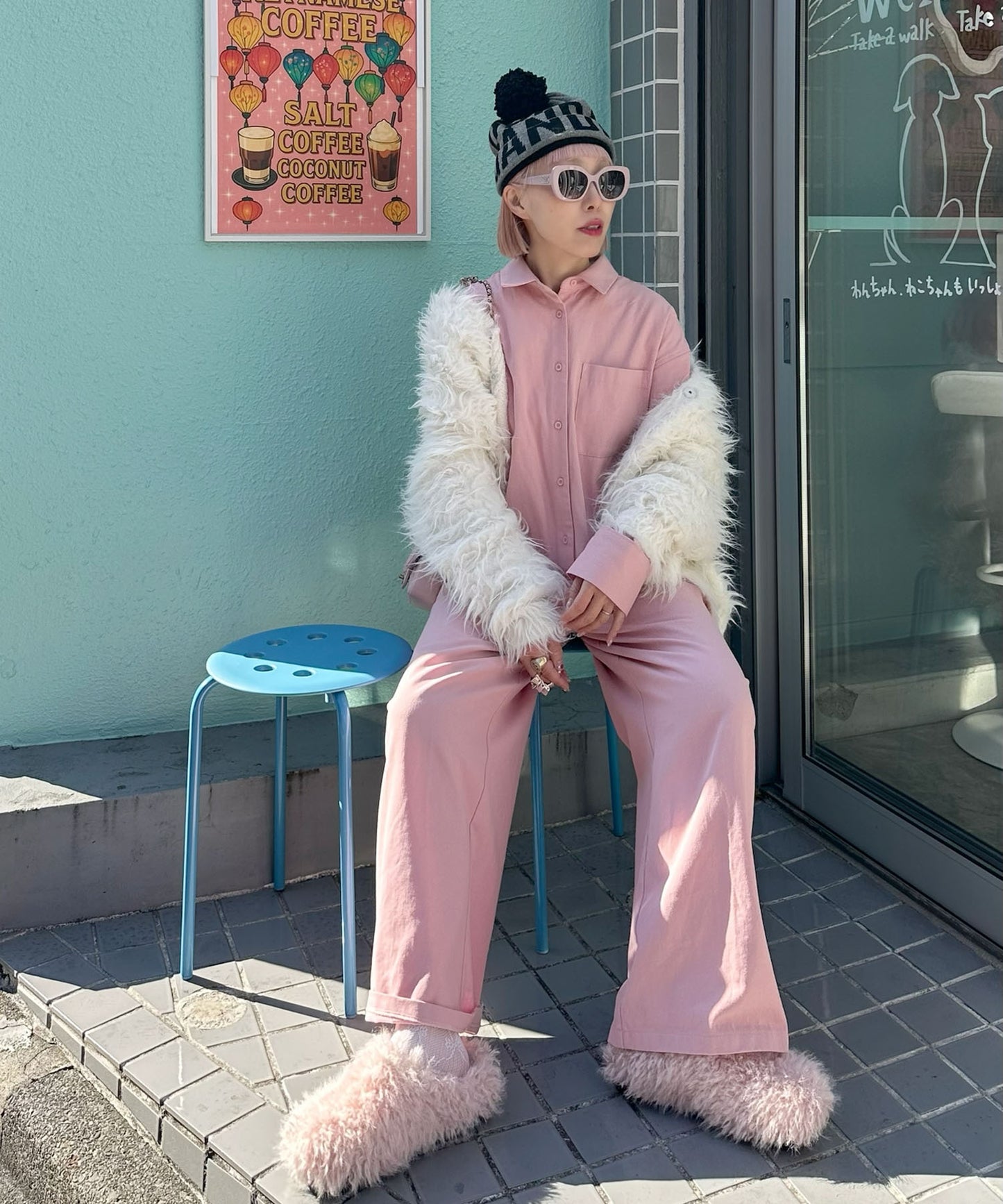 2wayオールインワン【ピンク】