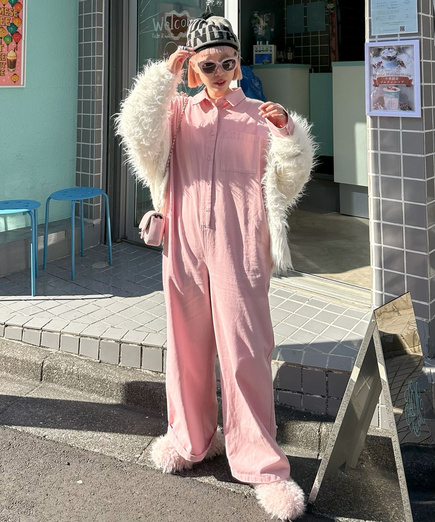 2wayオールインワン【ピンク】